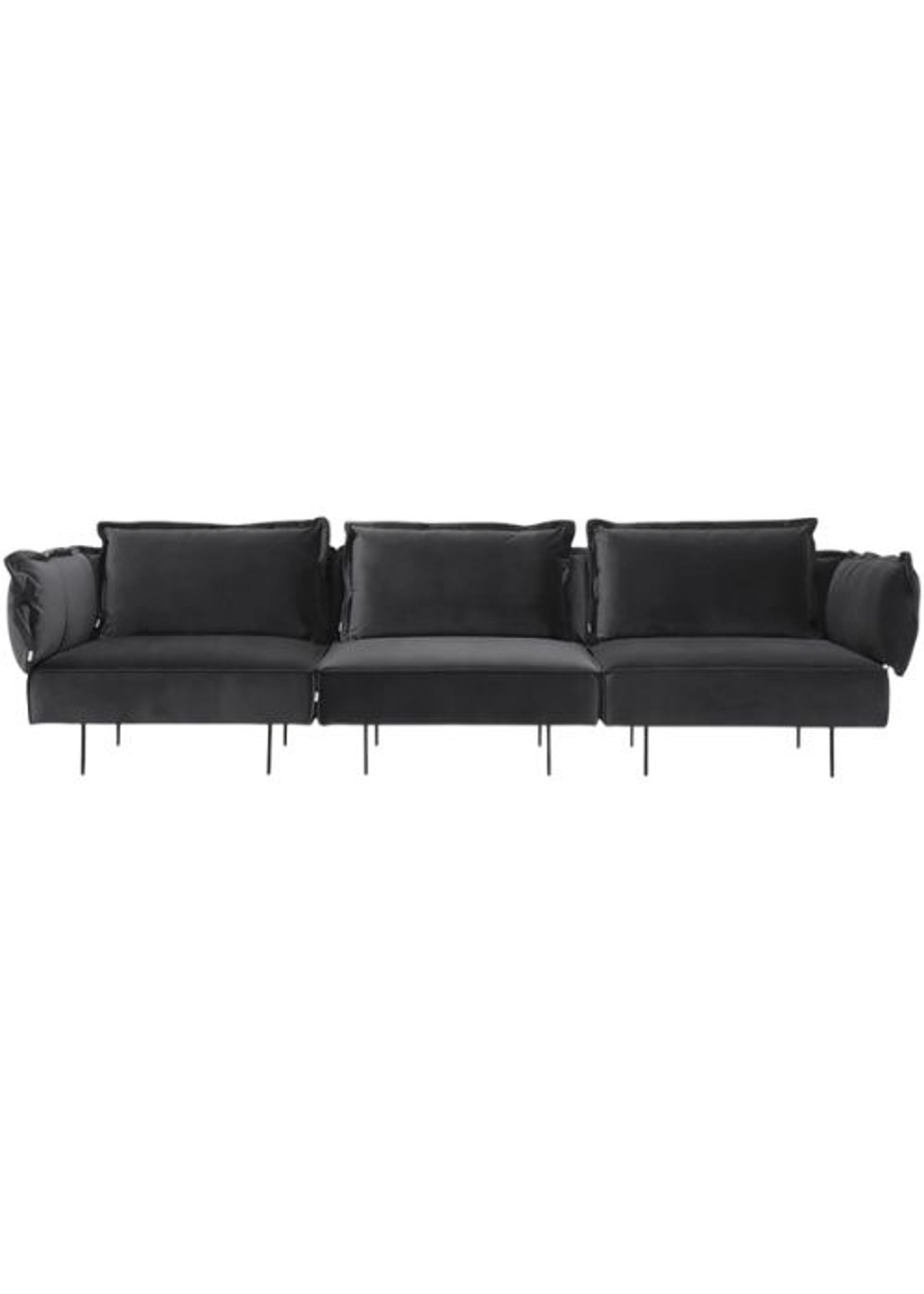Handvärk - Couch - Modular Sofa 3-Seat Sofa af Emil Thorup - Dark Grey