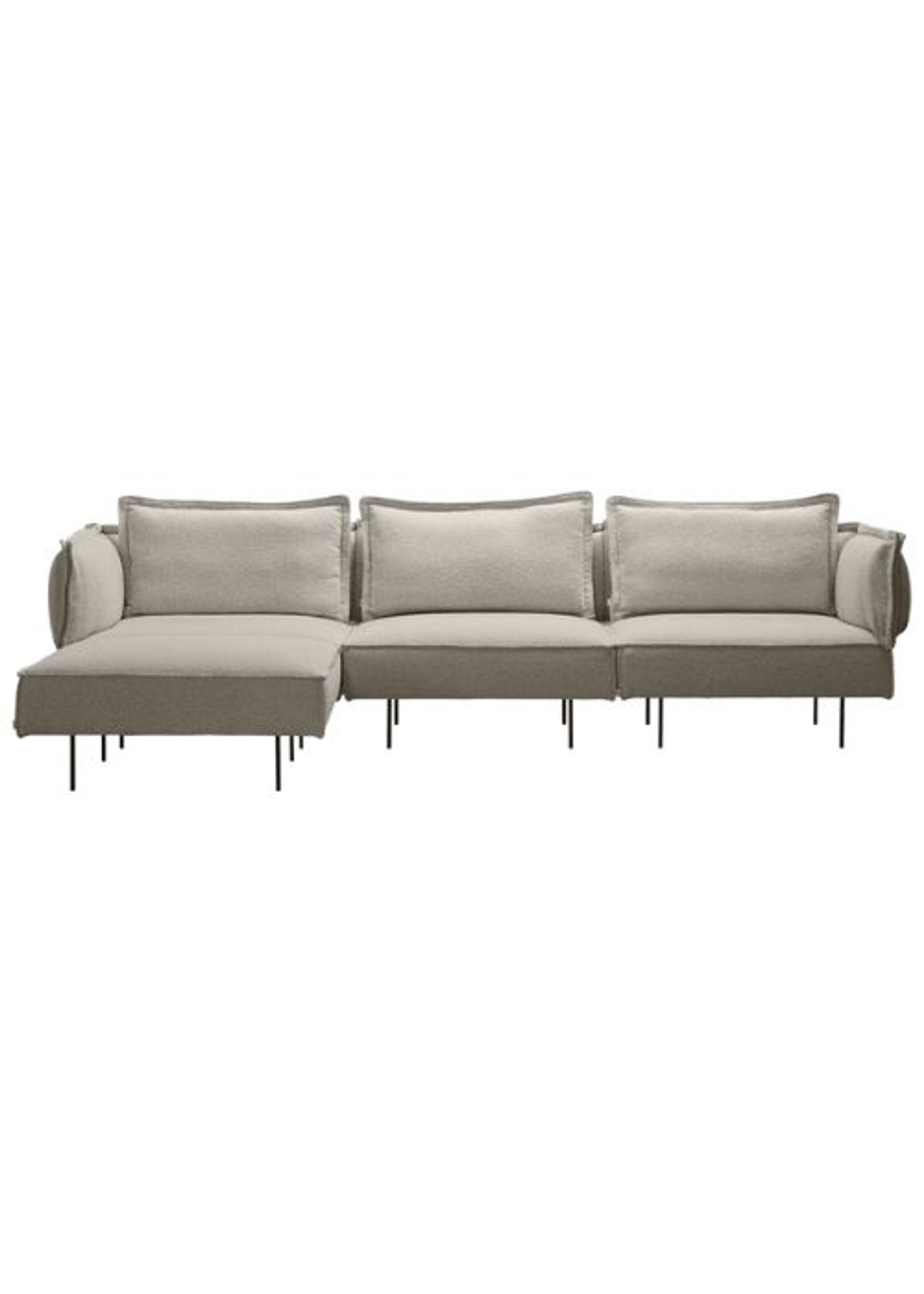 Handvärk - Sofa - Modular Sofa 3-Seat Sofa with Chaise af Emil Thorup - Cloud