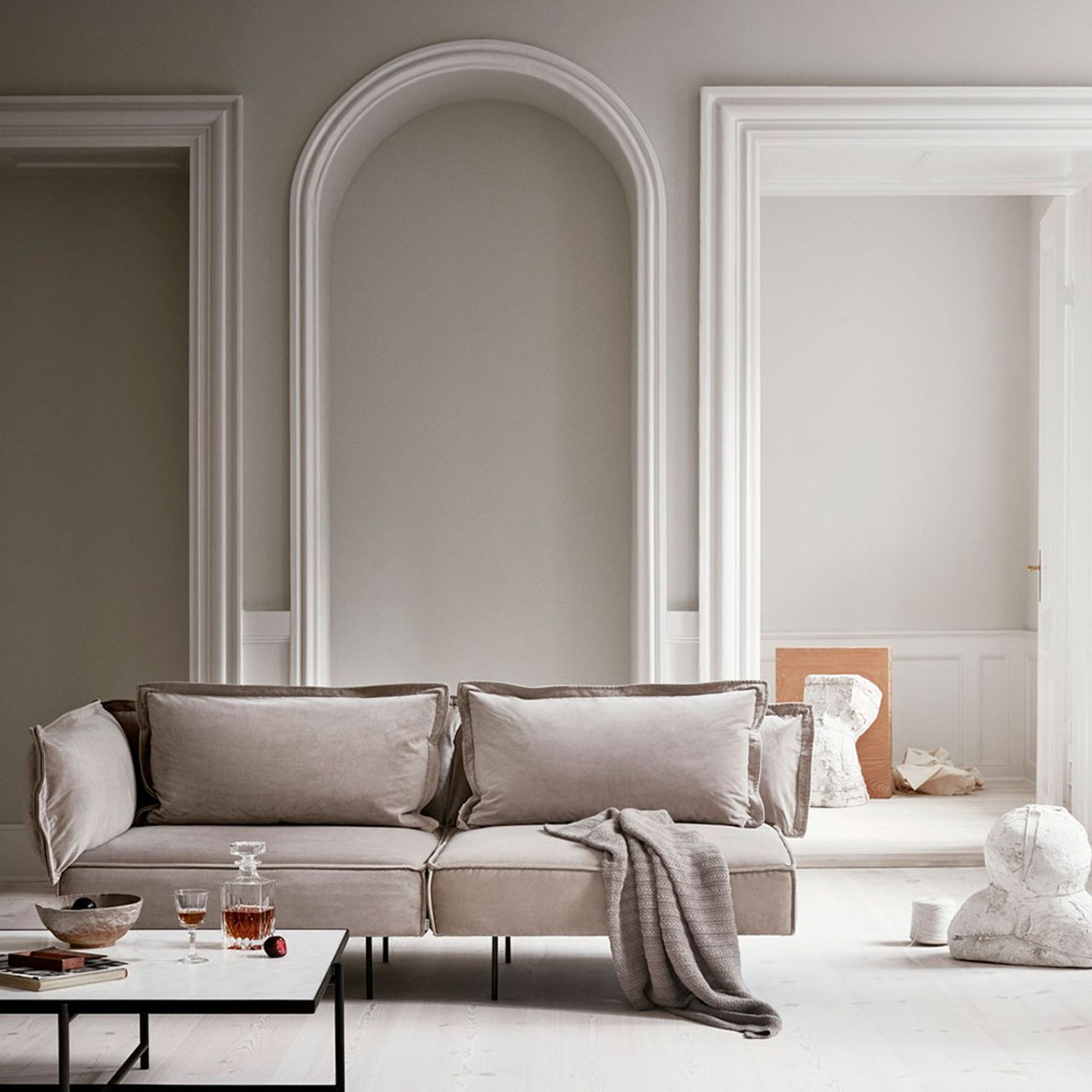 Handvärk - Mesa de centro - Coffee Table 140 - Black / Black Marble