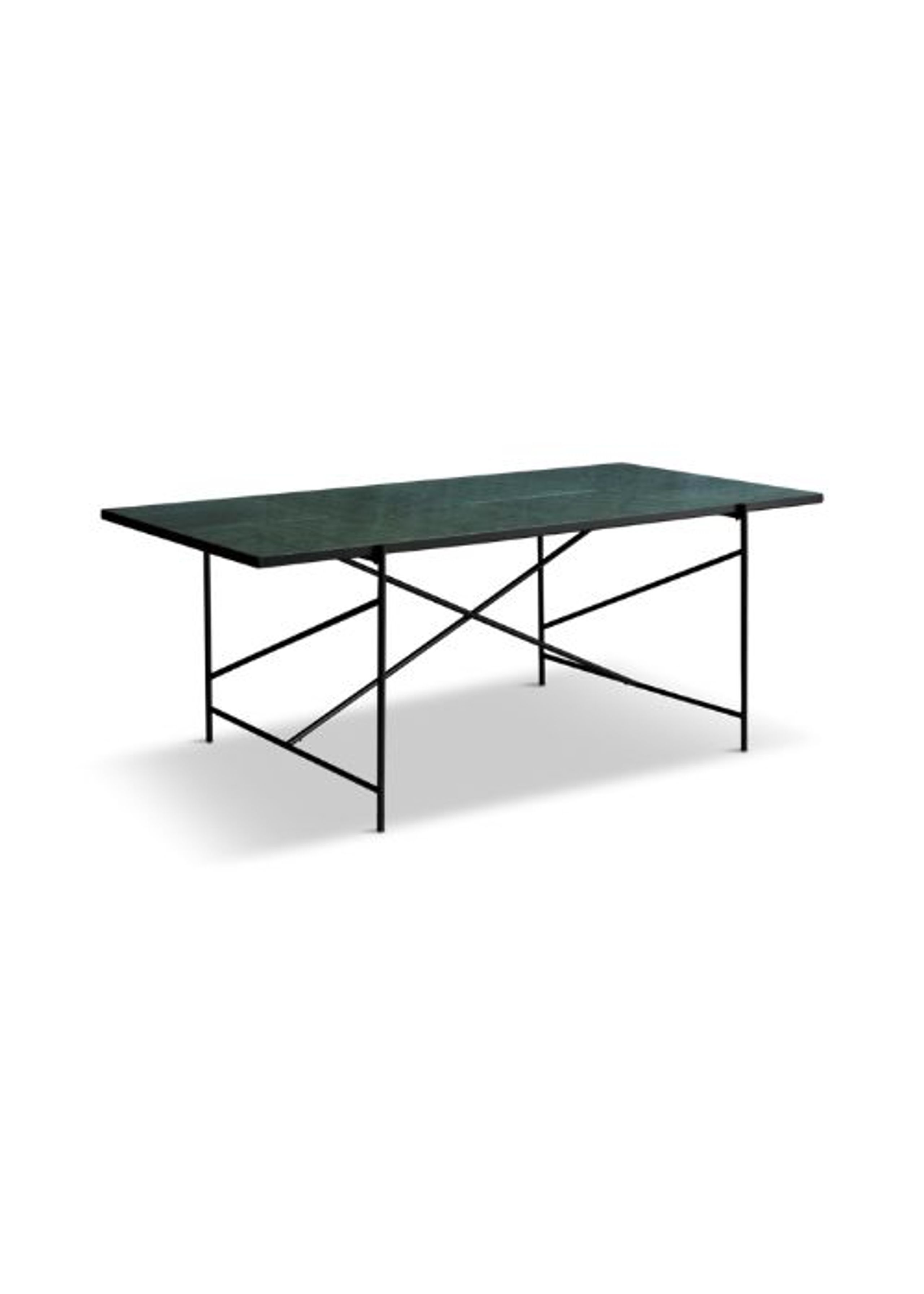 Handvärk - Mesa de jantar - Dining Table 185 by Emil Thorup - Black / Green Marble