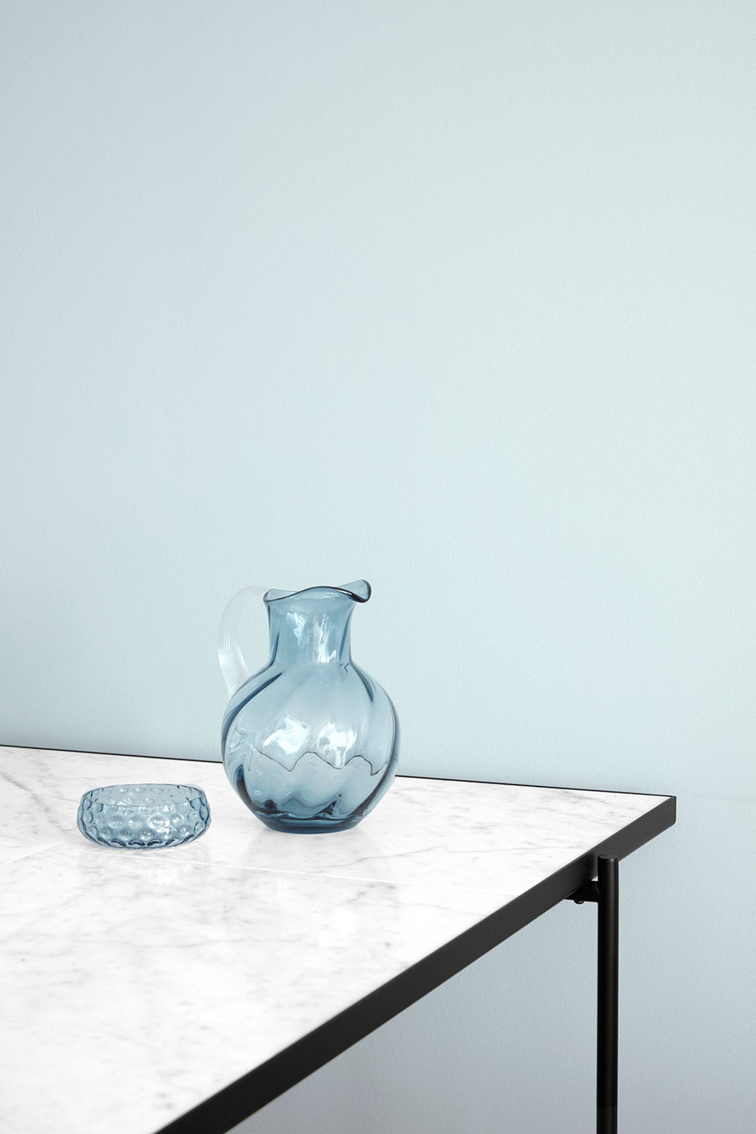 Handvärk - Dining Table - Dining Table 230 by Emil Thorup - Stainless Steel / Green Marble