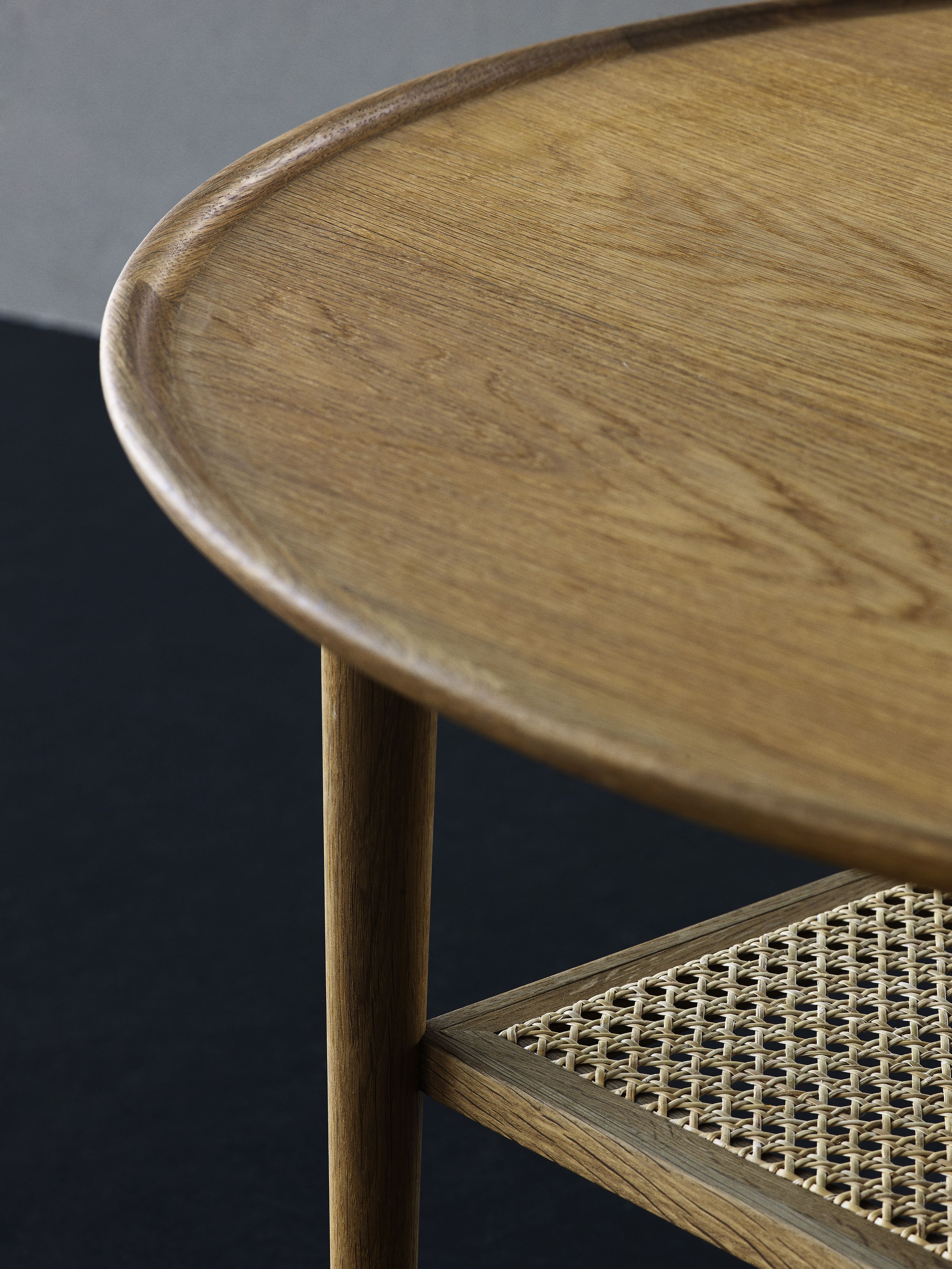 Haslev Møbelsnedkeri - Couchtisch - Athene Coffee Table - White Oiled Oak / Round