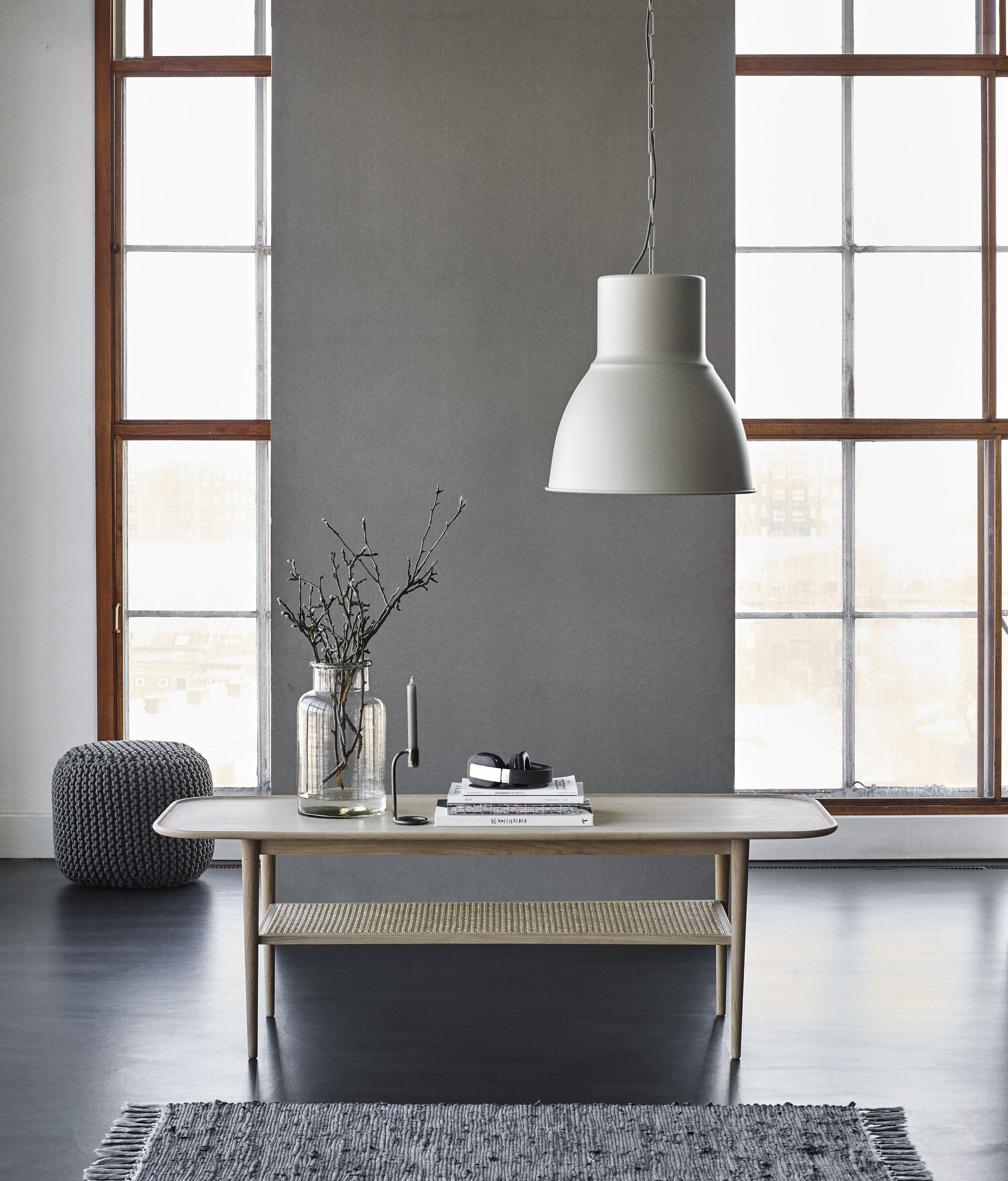 Haslev Møbelsnedkeri - Couchtisch - Athene Coffee Table - White Oiled Oak / Round