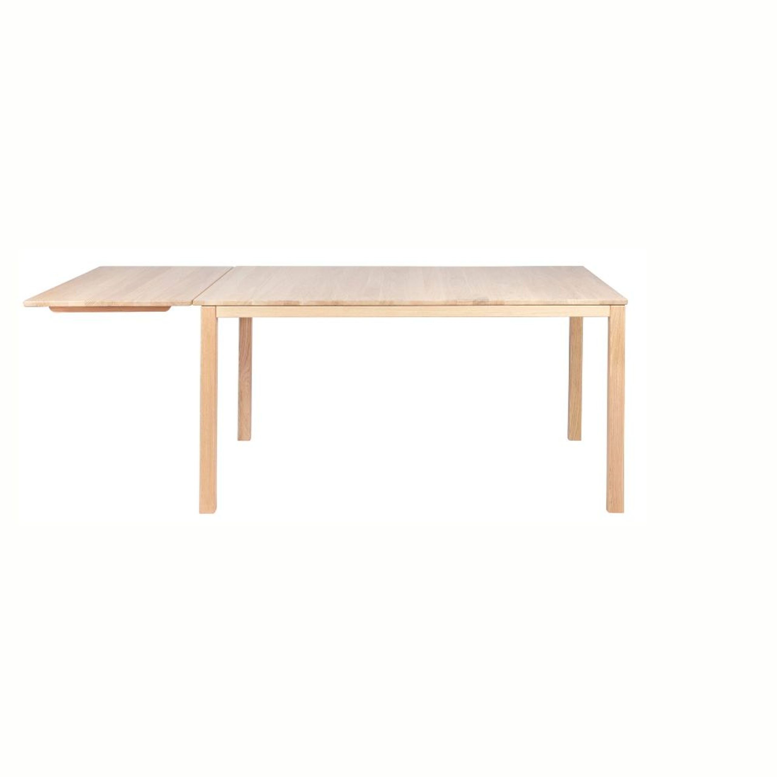 Haslev Møbelsnedkeri - Matbord - Klassik Dining Table - White Oiled Oak w/1 Leaf