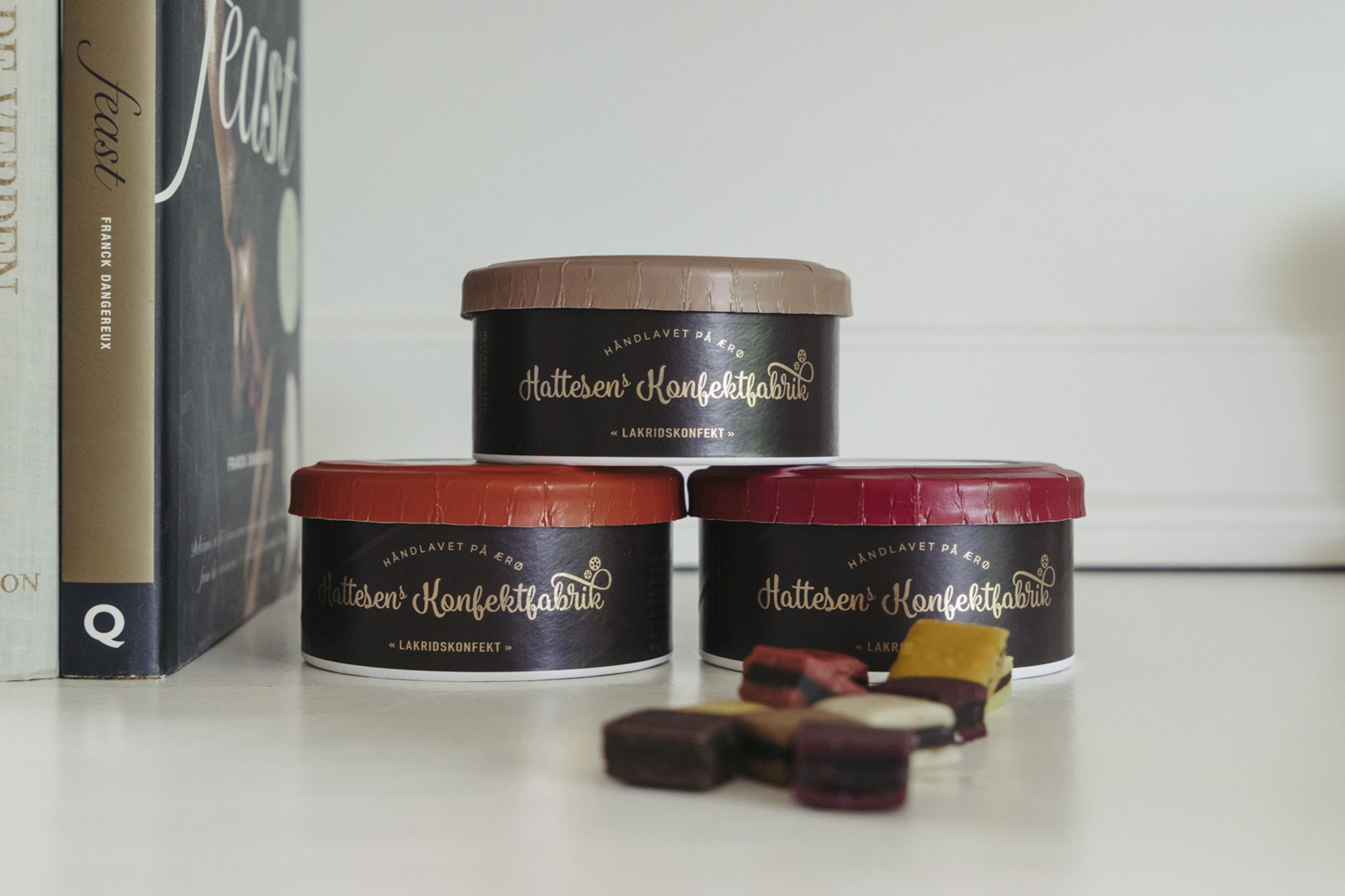 Hattesens Konfektfabrik - Konfekt - Lakridskonfekt - Rød