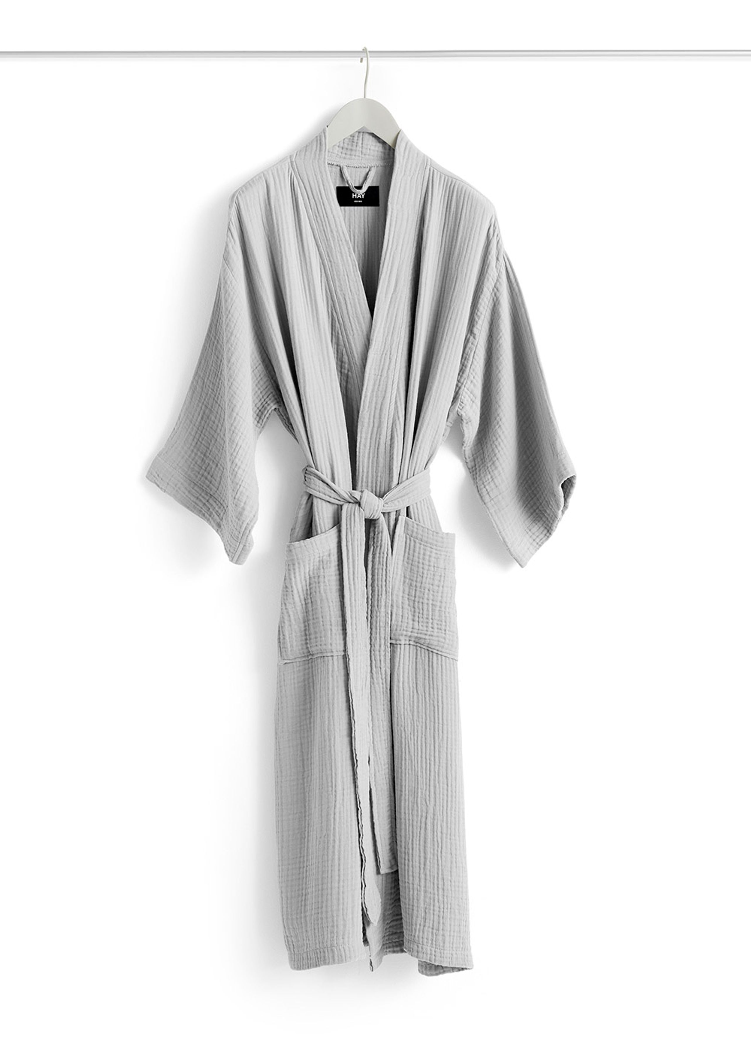 HAY - Bathrobe - Crinkle Robe - Cool Grey
