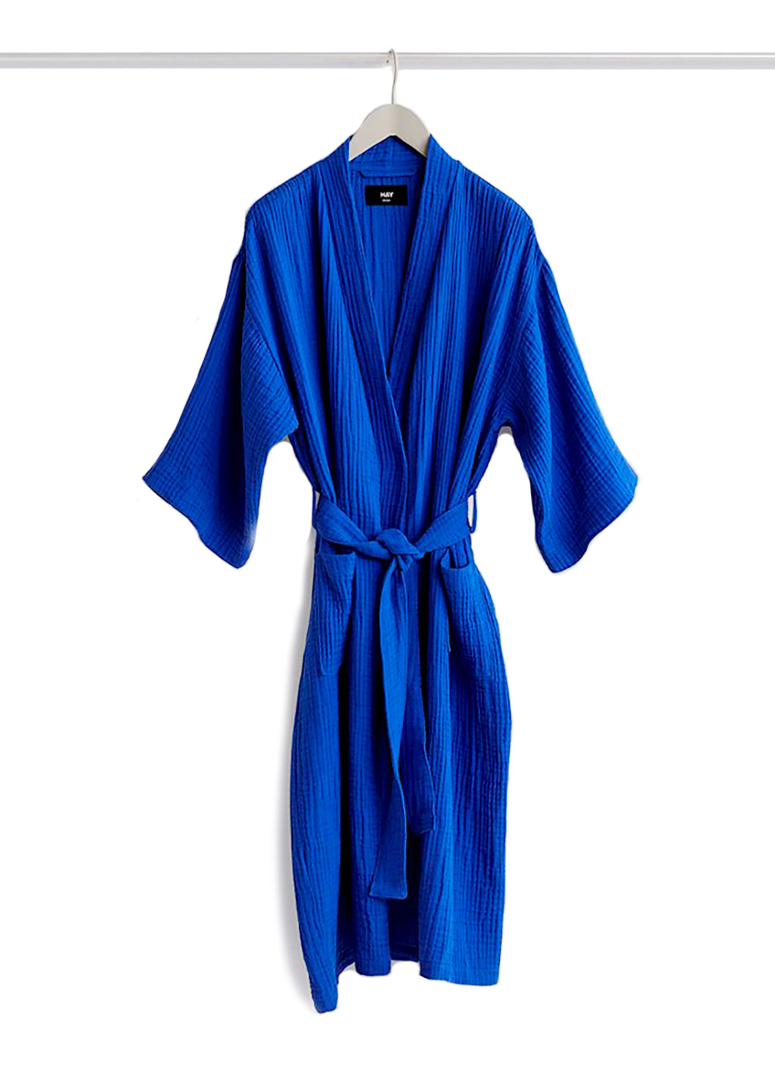 HAY - Badekåbe - Crinkle Robe - Ultramarine