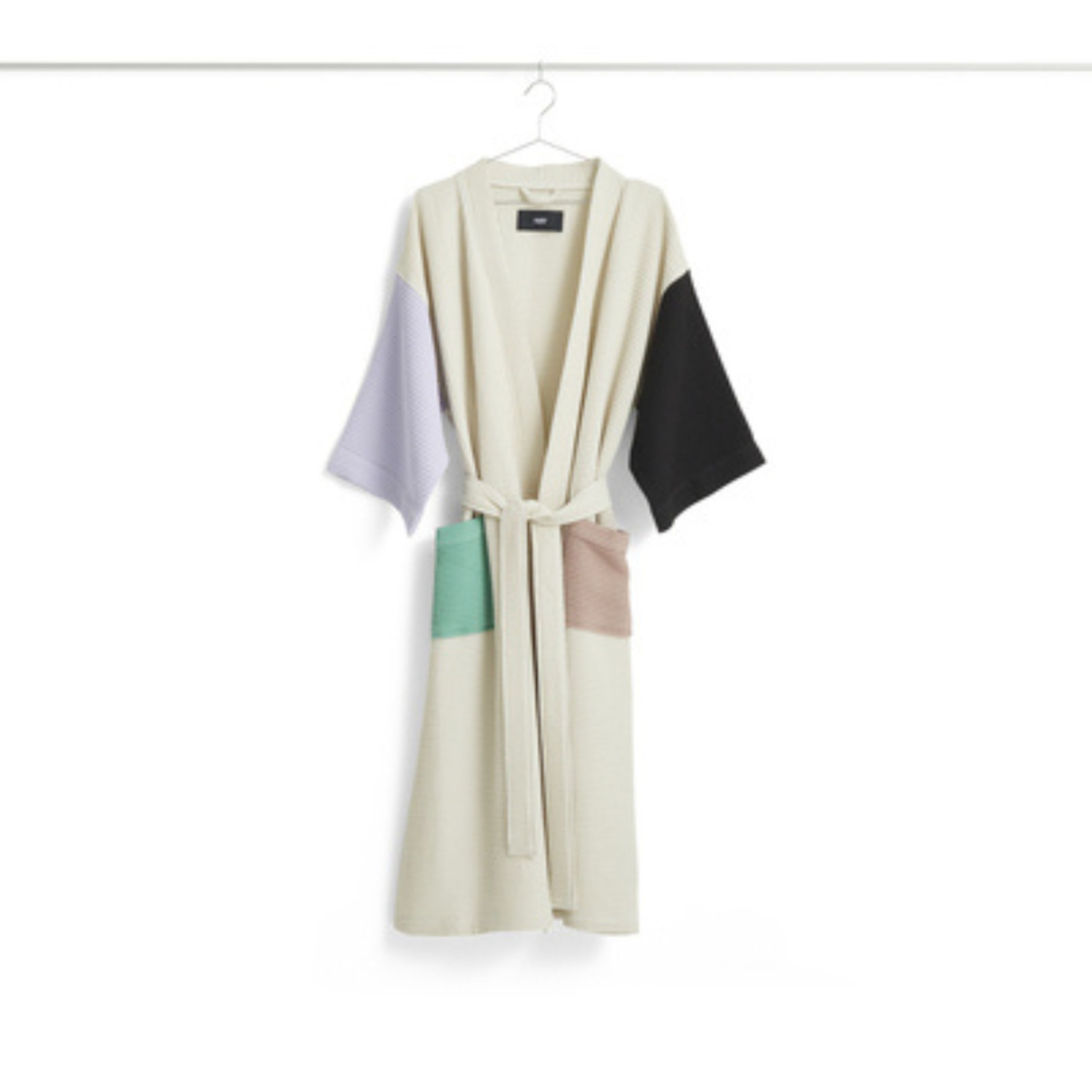 HAY - Bathrobe - Waffle Bathrobe - Off White Multi