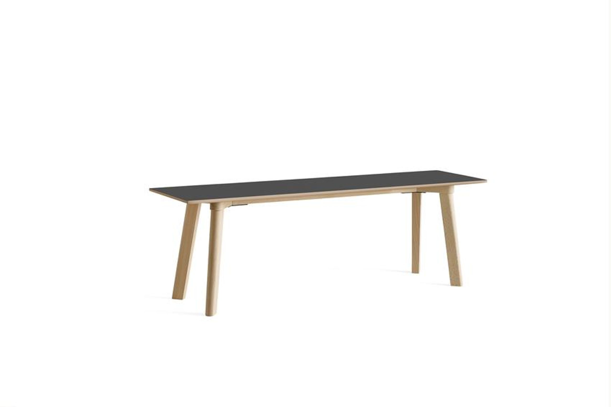 HAY - Bench - CPH Deux 215 2.0 Bench - Stone Grey Laminate / Untreated Beech - 140