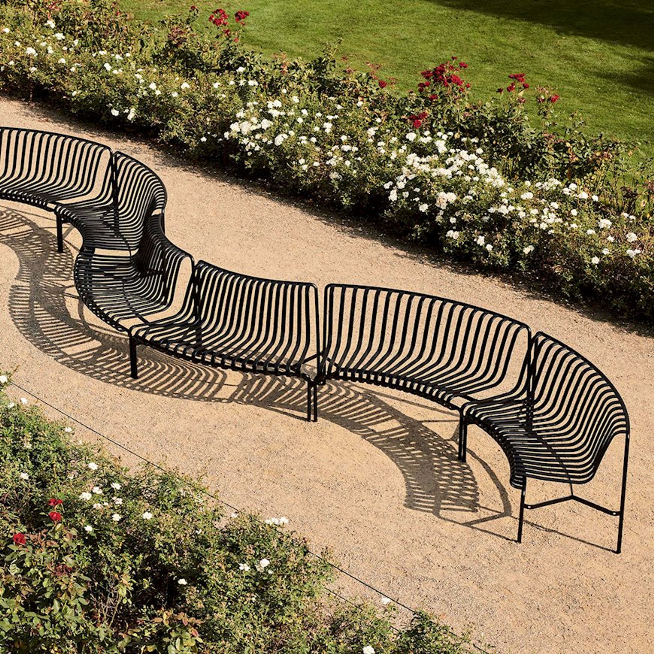 HAY - Établi - Palissade park dining bench in-out - Olive