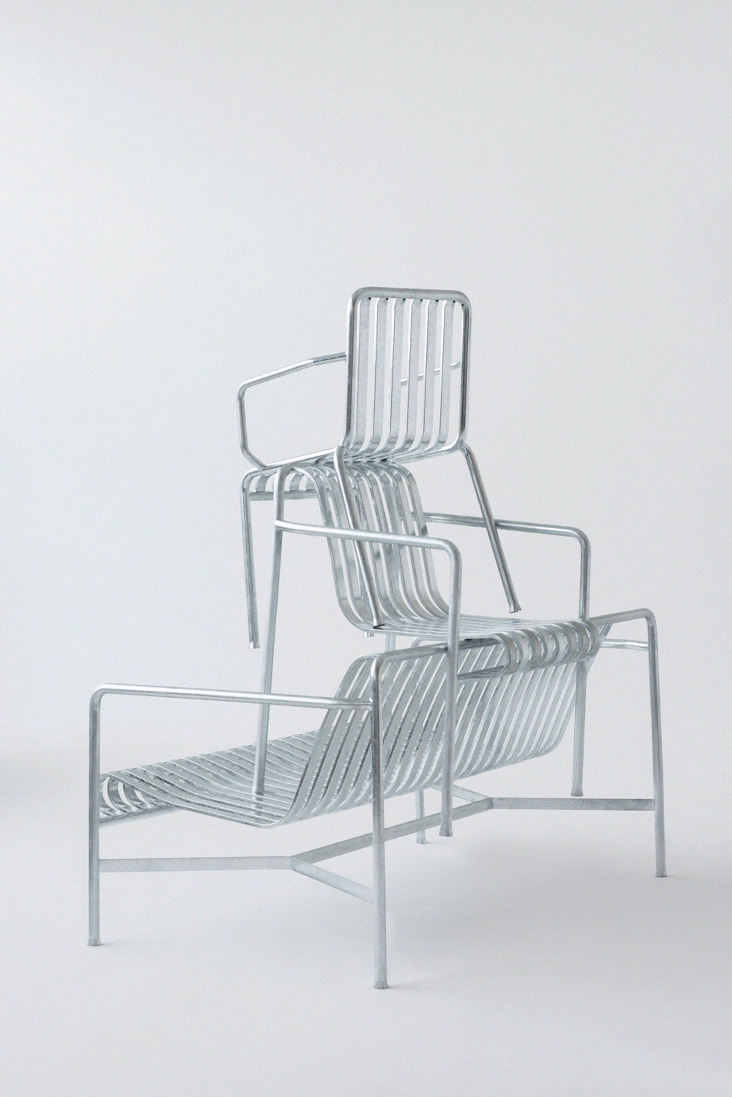 HAY - Ławka - PALISSADE / Dining Bench - Hot Galvanised