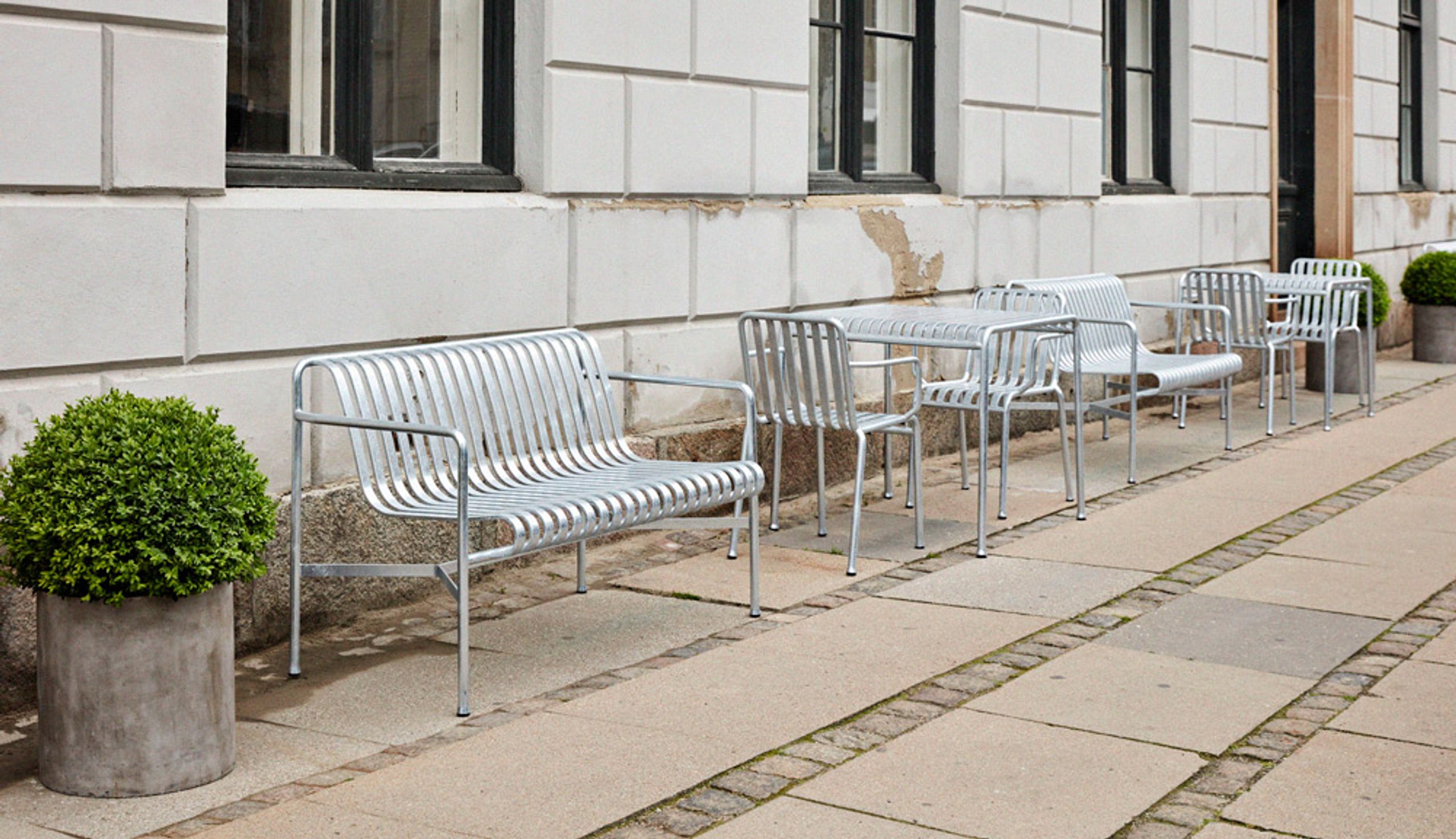 HAY - Ławka - PALISSADE / Dining Bench - Hot Galvanised