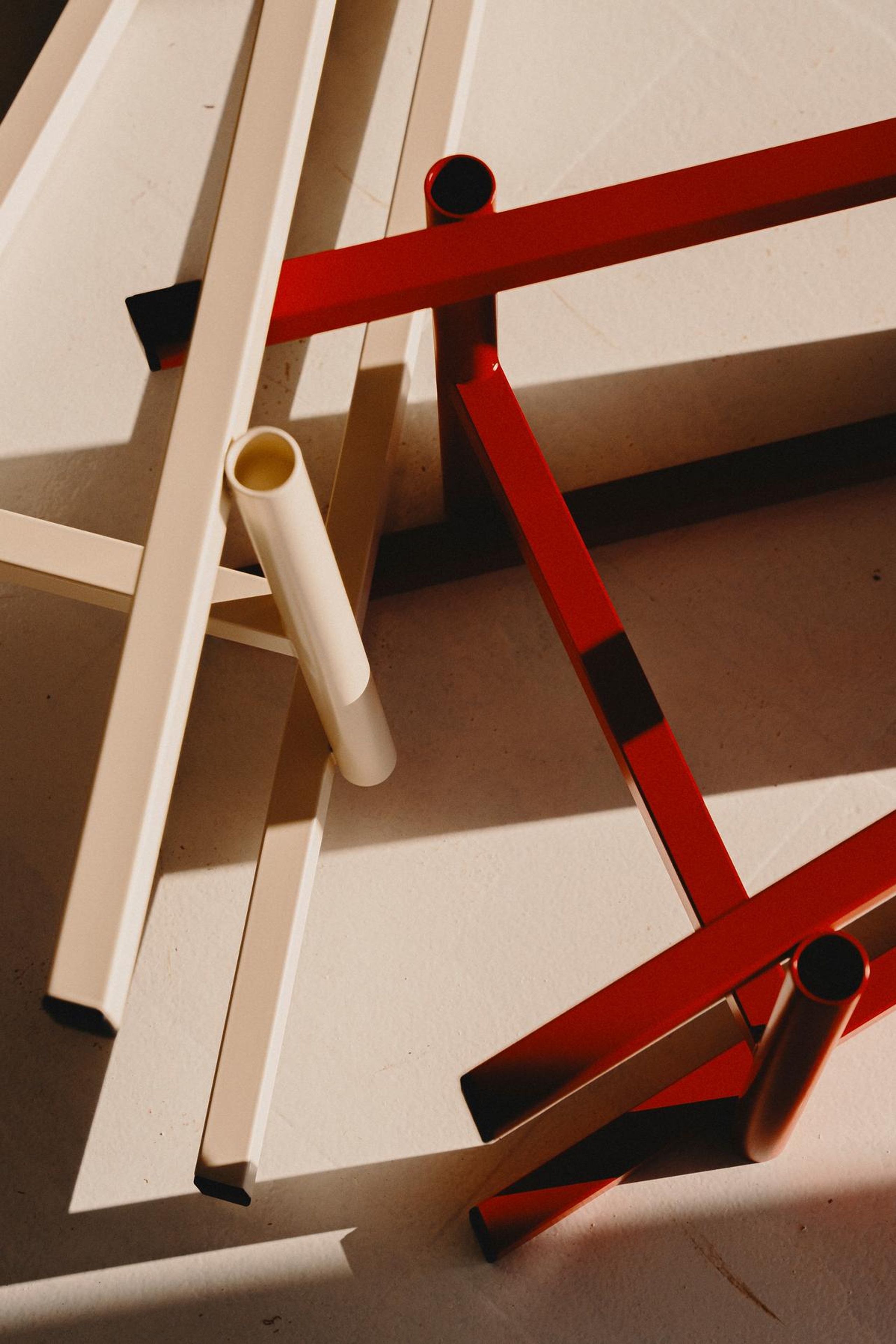 HAY - Barstol - Taburete 8 Bar Stool - Signal Red / Oak Veneer - High