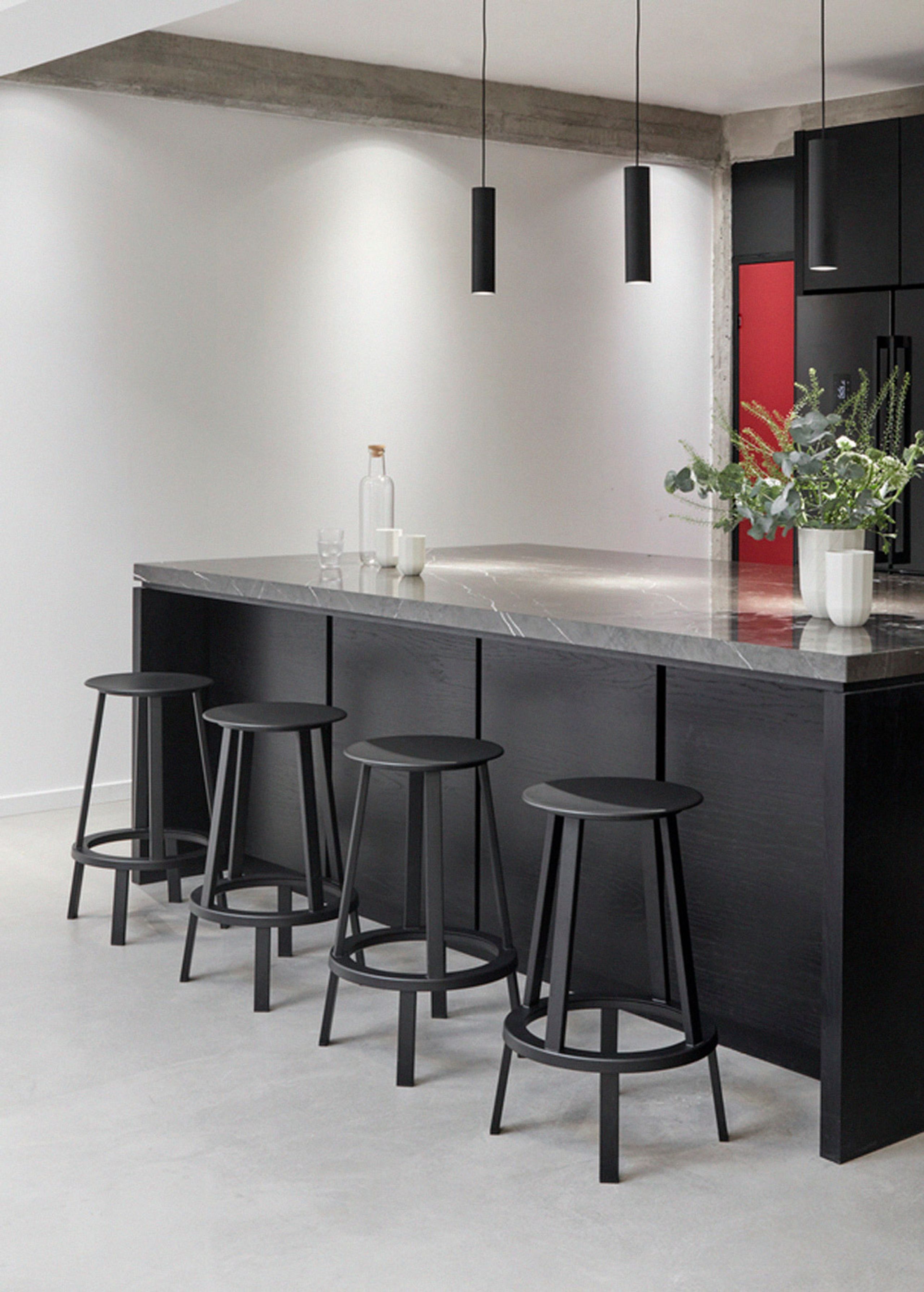 HAY - Barstol - REVOLVER Bar Stool - High - Black