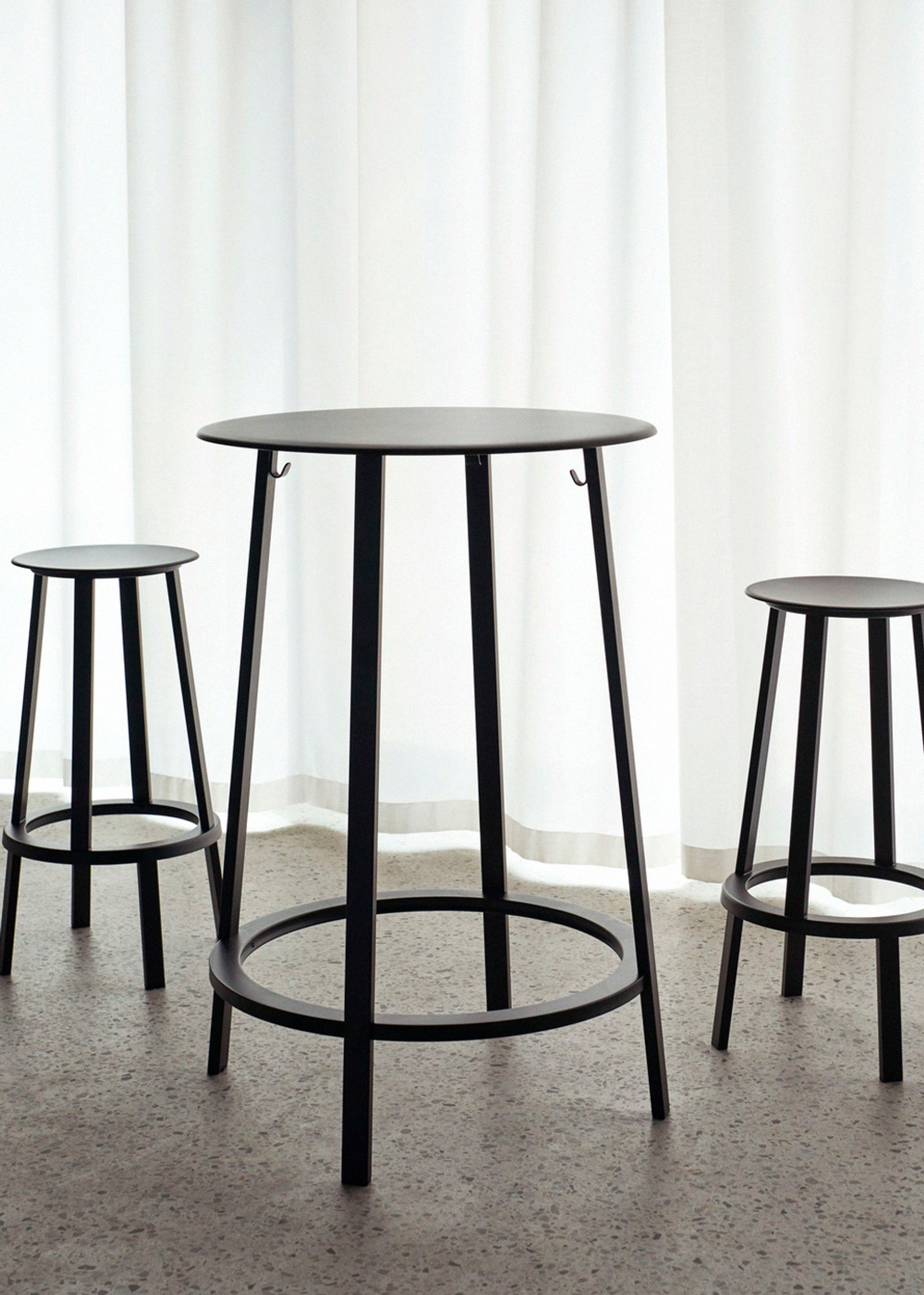 HAY - Barstol - REVOLVER Bar Stool - High - Black