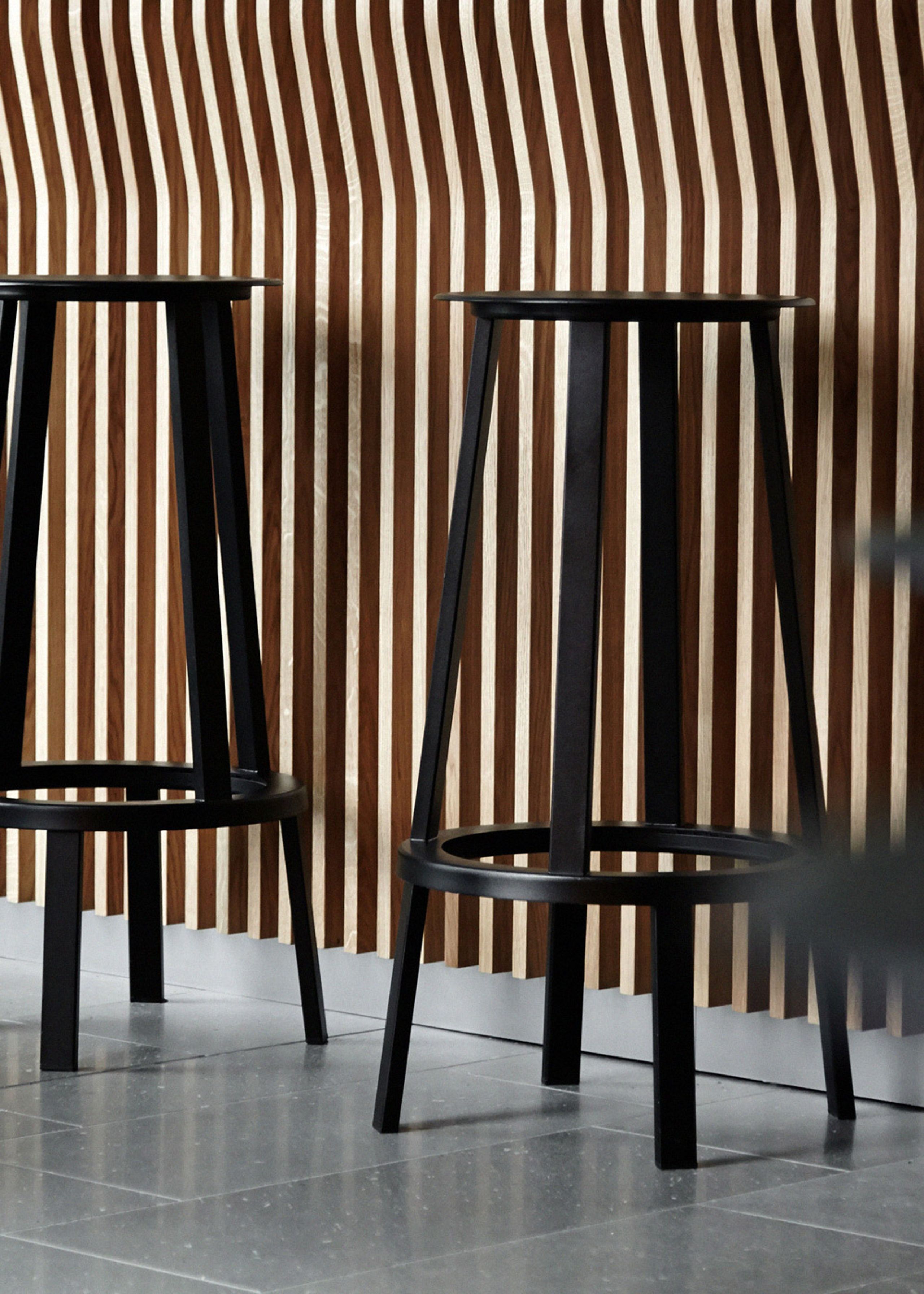 HAY - Barstol - REVOLVER Bar Stool - High - Black