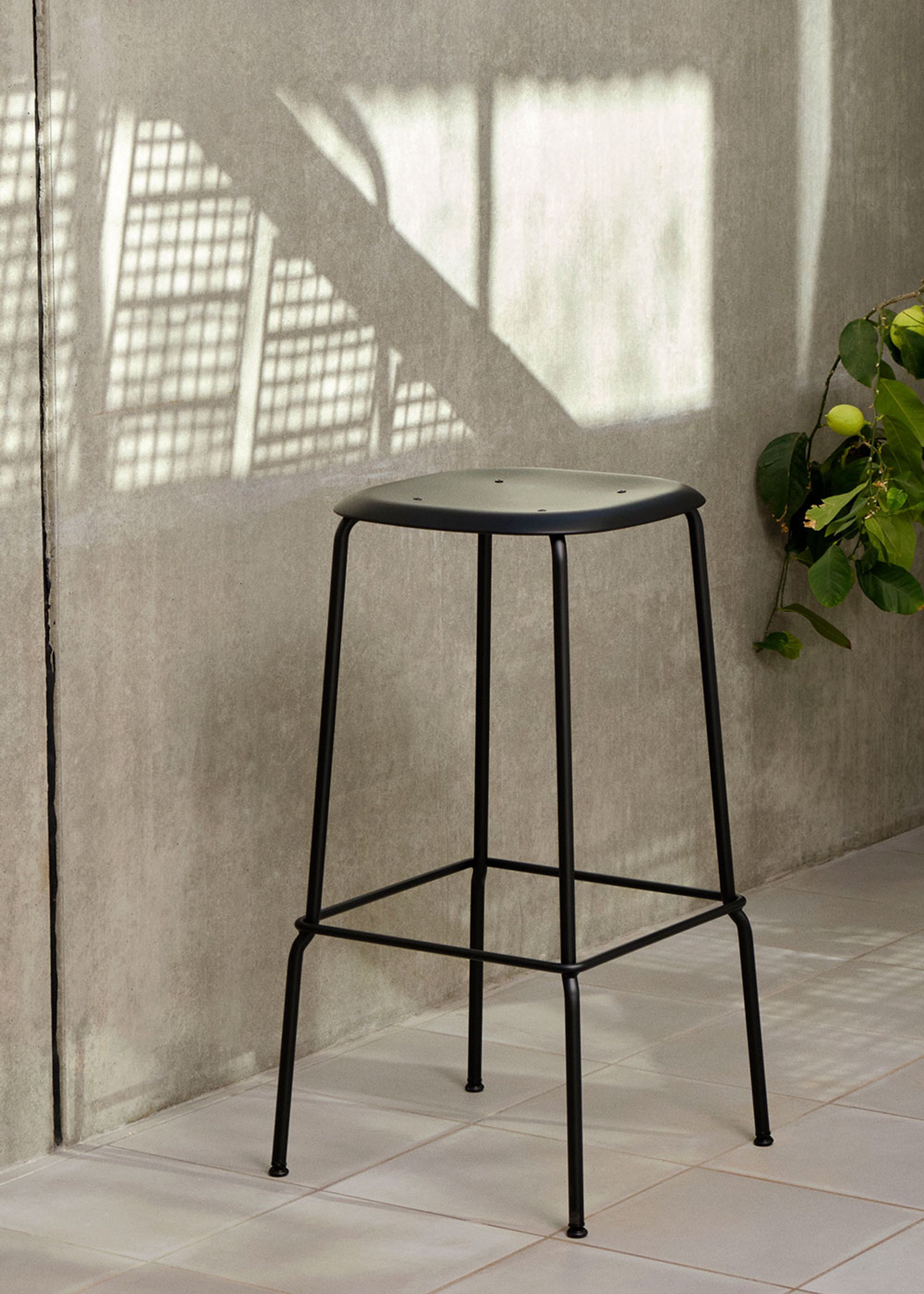 HAY - Barstol - Soft Edge P30 - Soft Grey/Soft Grey Steel