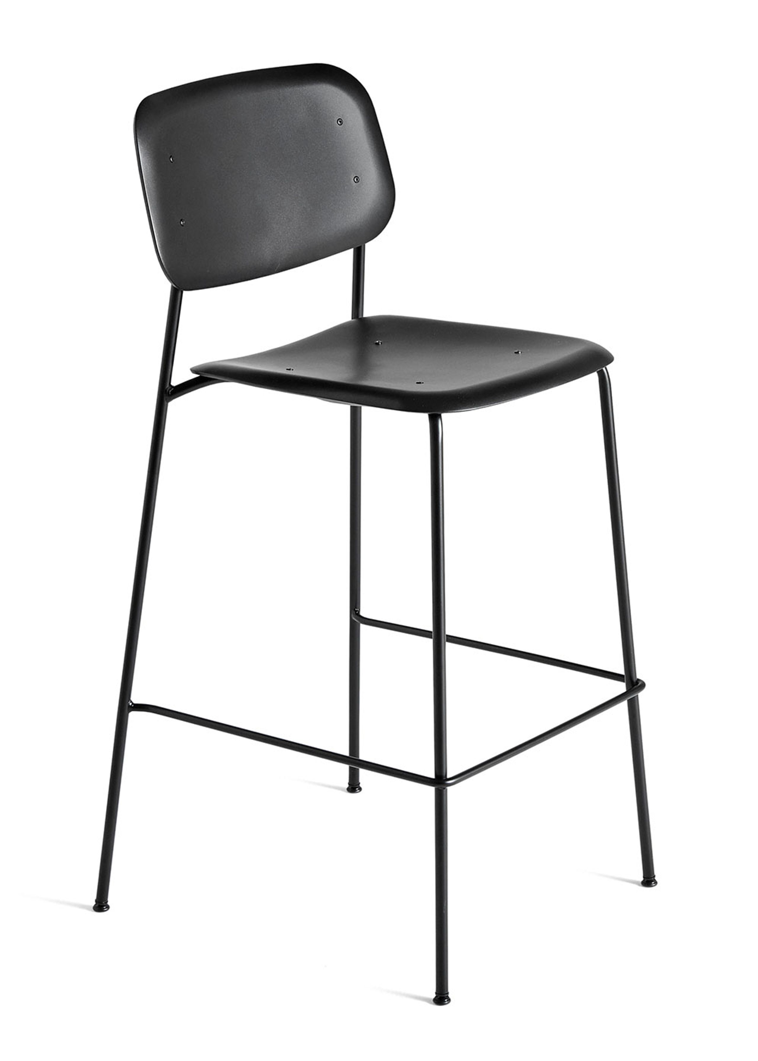 HAY - Bar stool - Soft Edge P10 Bar Stool - Black/Black Steel