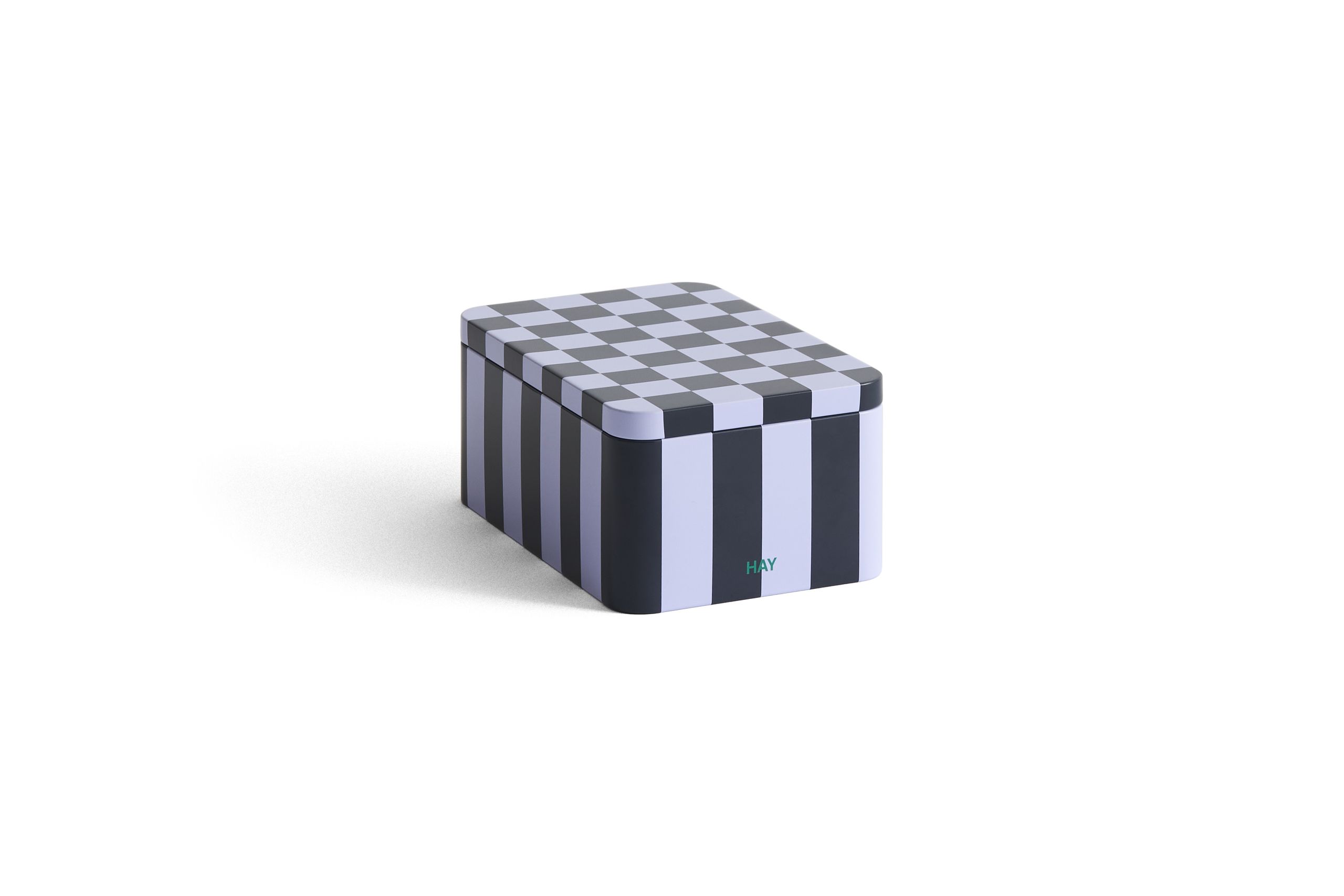 HAY - Wandtuch - Tin Container - Small - Dark blue and lavender