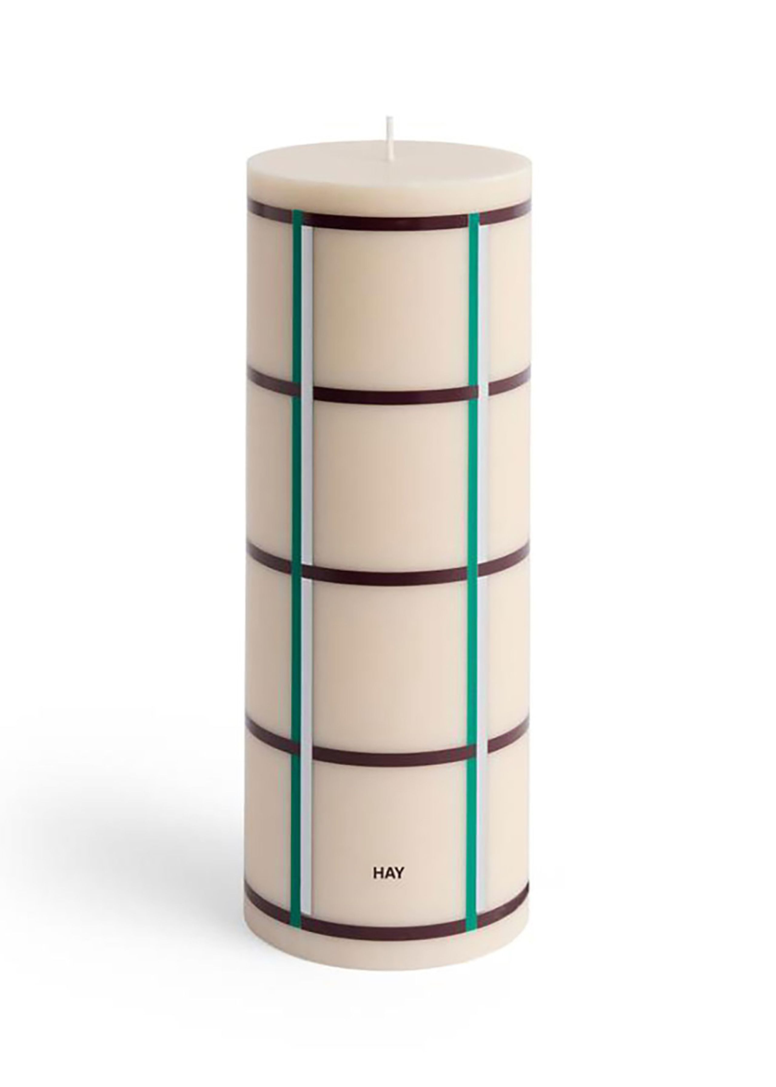 HAY - Bloklys - Column Candle - Off-White | Green | Bordeaux | Silver