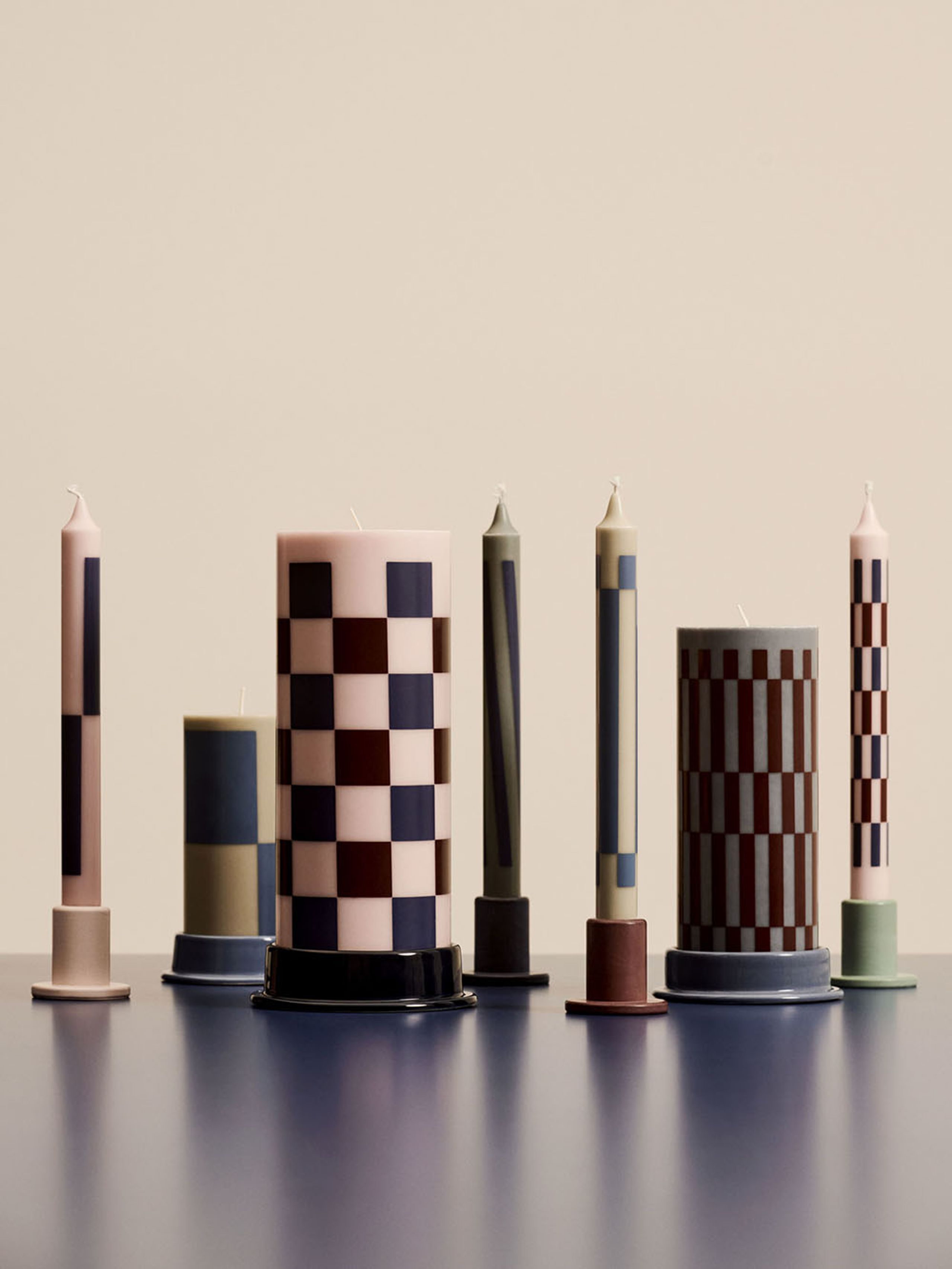 HAY - Bloklys - Column Candle - Wine | Bordeaux