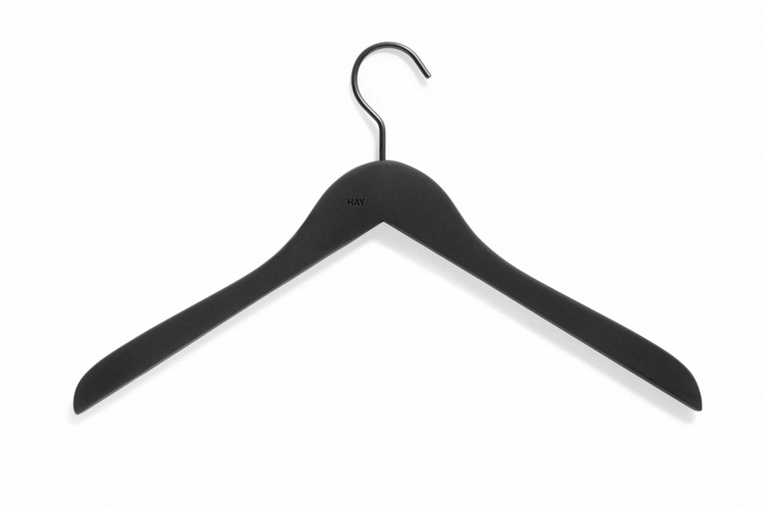 HAY - Hanger - Soft Coat Hanger - Slim Black