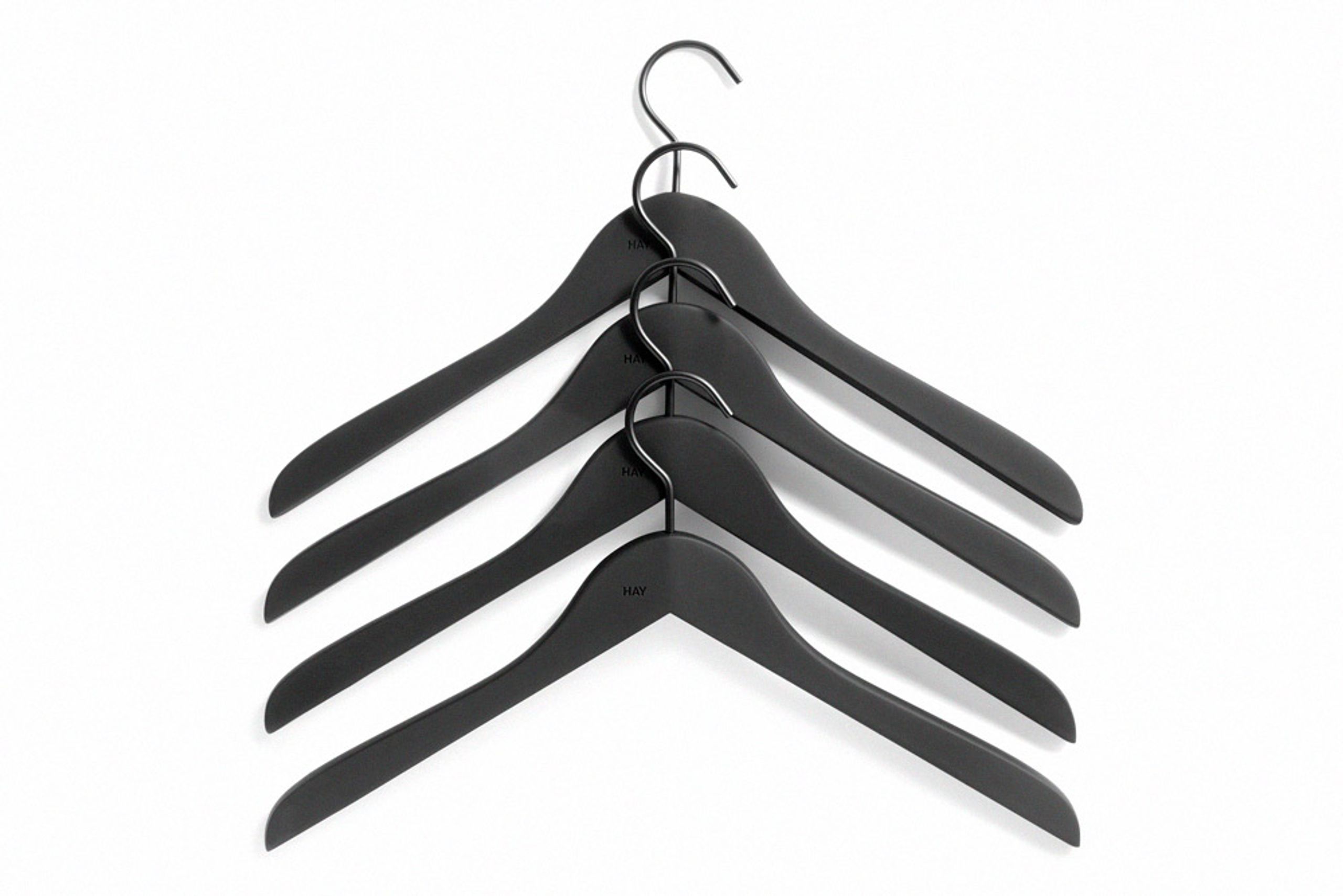 HAY - Hanger - Soft Coat Hanger - Slim Black
