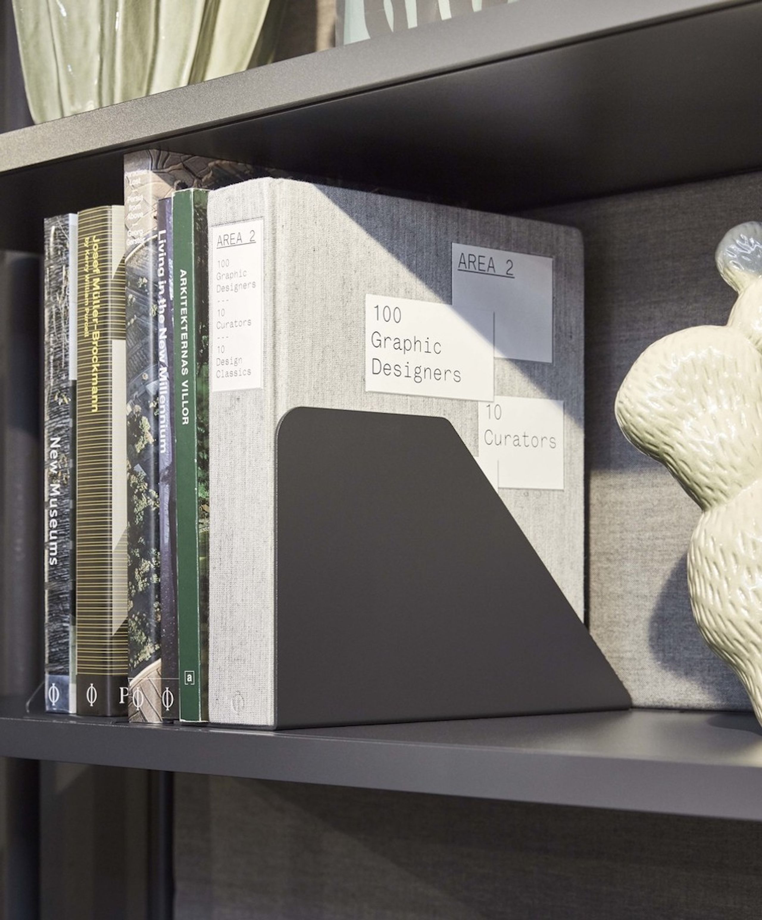 HAY - Bookend - New Order - Book Divider - Charcoal - Right
