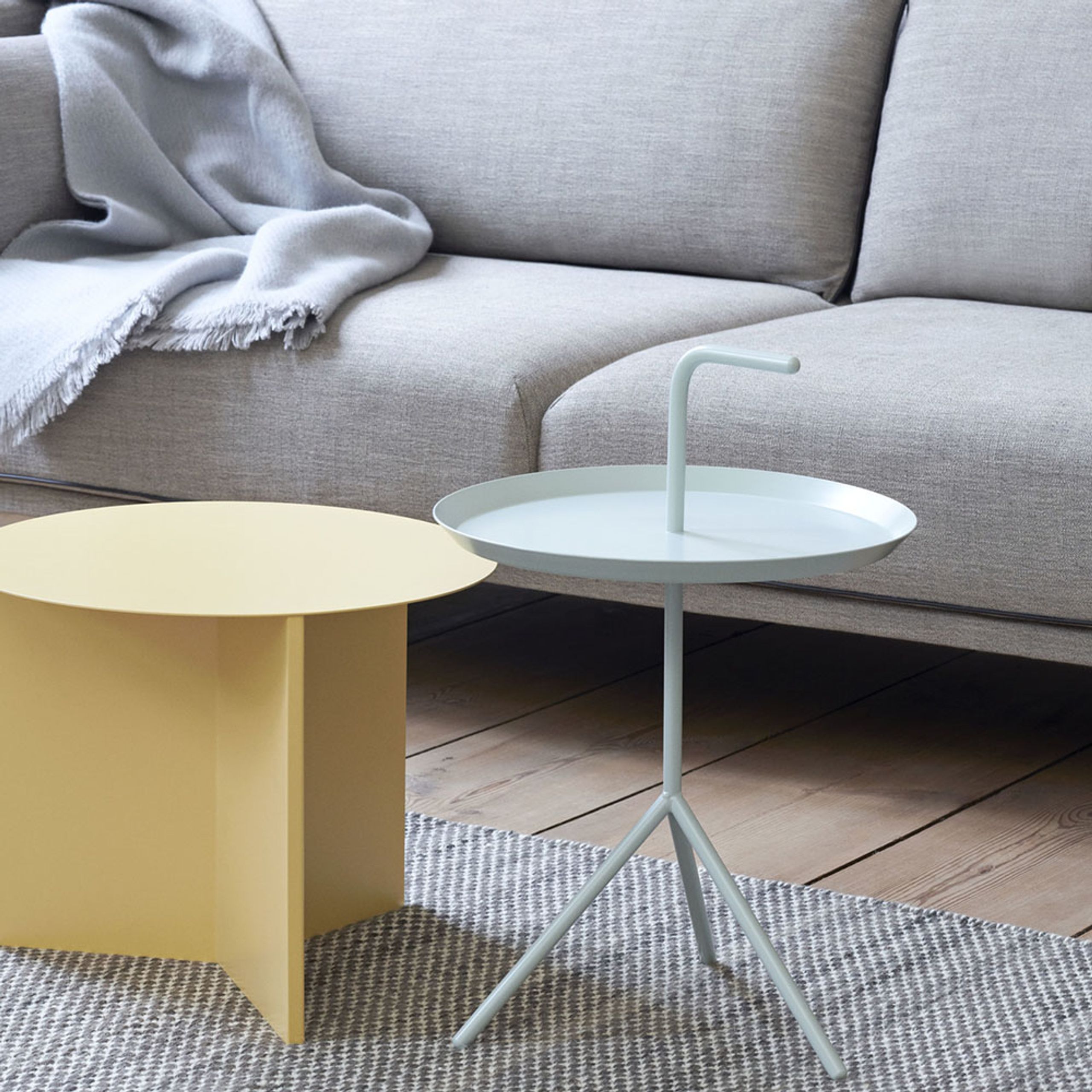 HAY - Table - Slit Table Round - Light Yellow