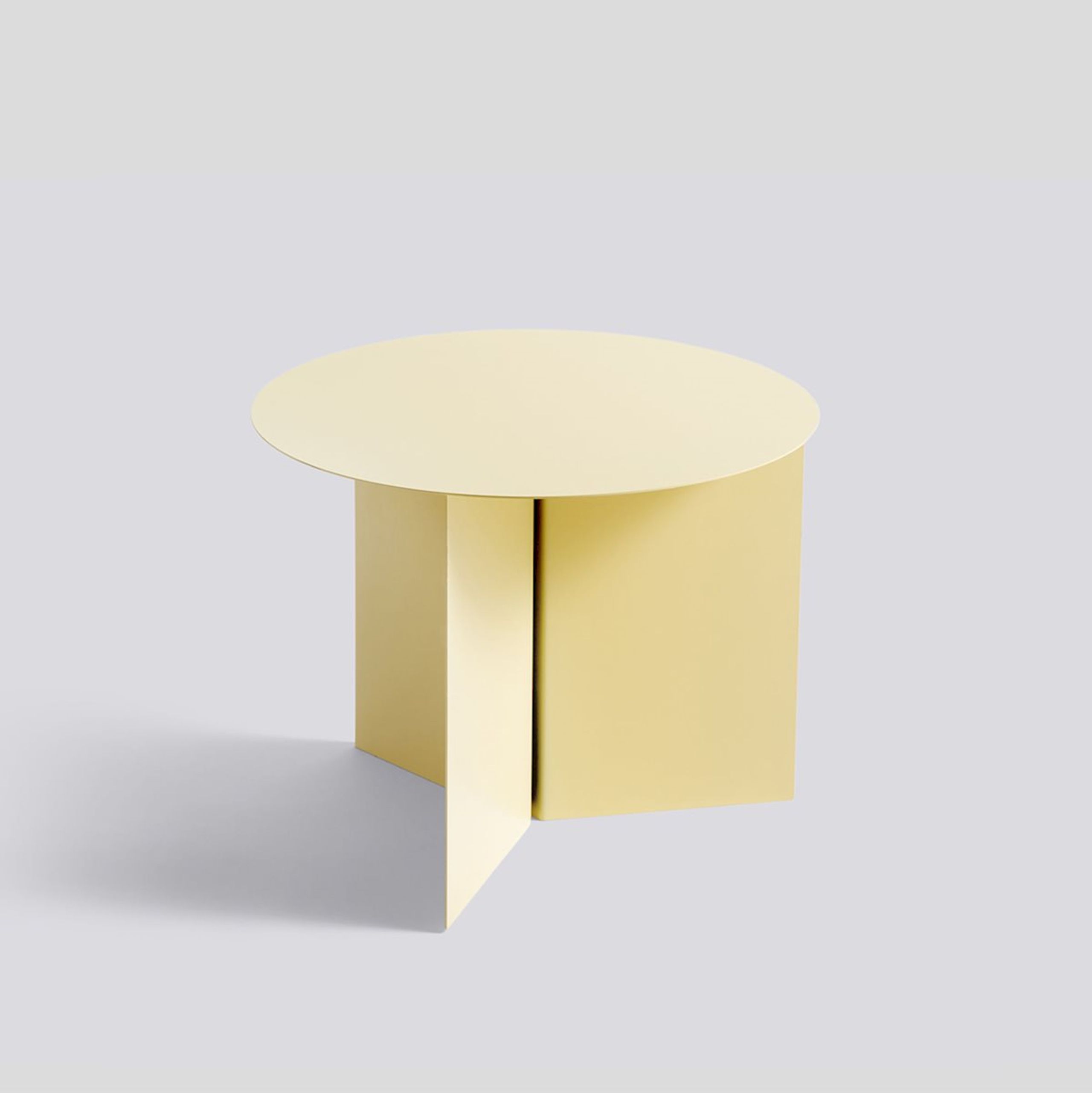 HAY - Table - Slit Table Round - Light Yellow