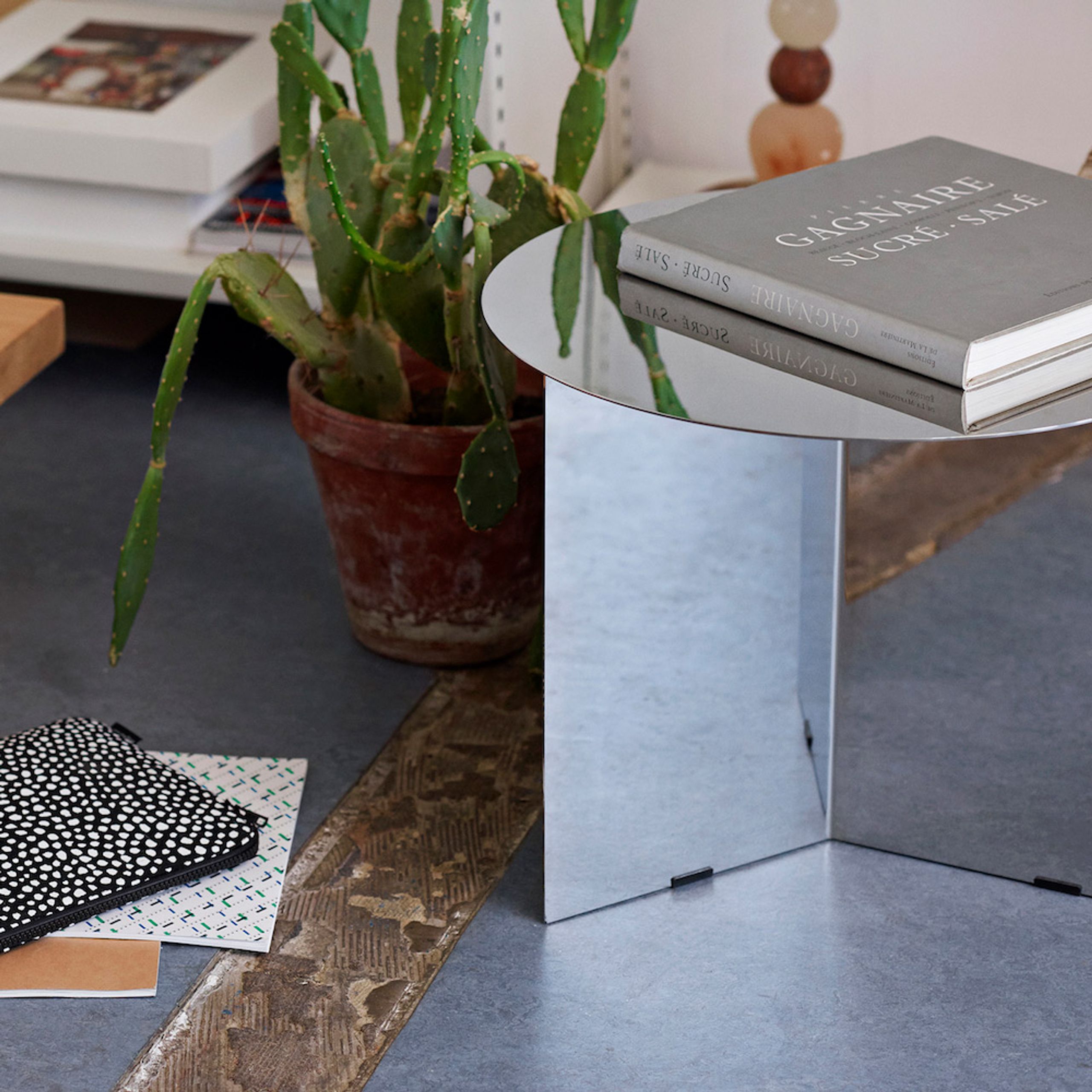 HAY - Table - Slit Table Round - Mirror