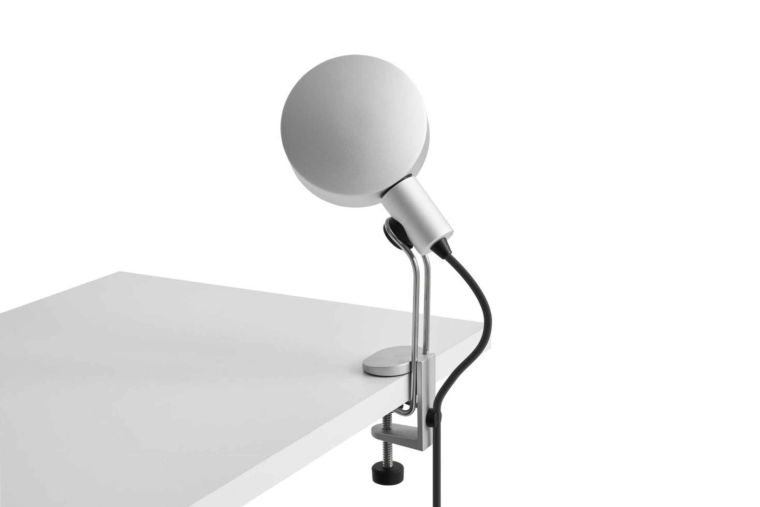 HAY - Bordlampe - Cupola Clip Lamp - Clear anodised