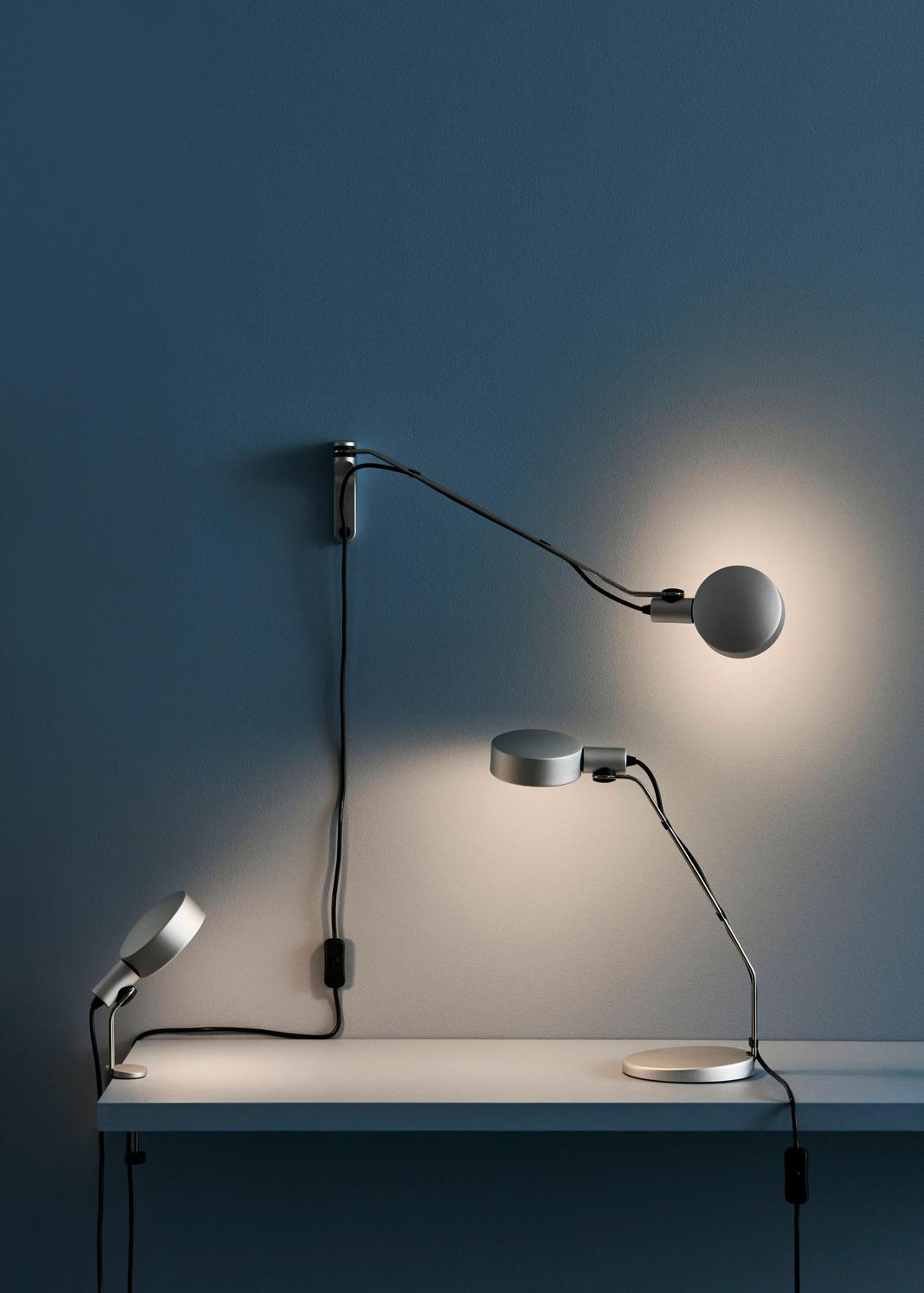 HAY - Table Lamp - Cupola Desk Lamp - Clear anodised