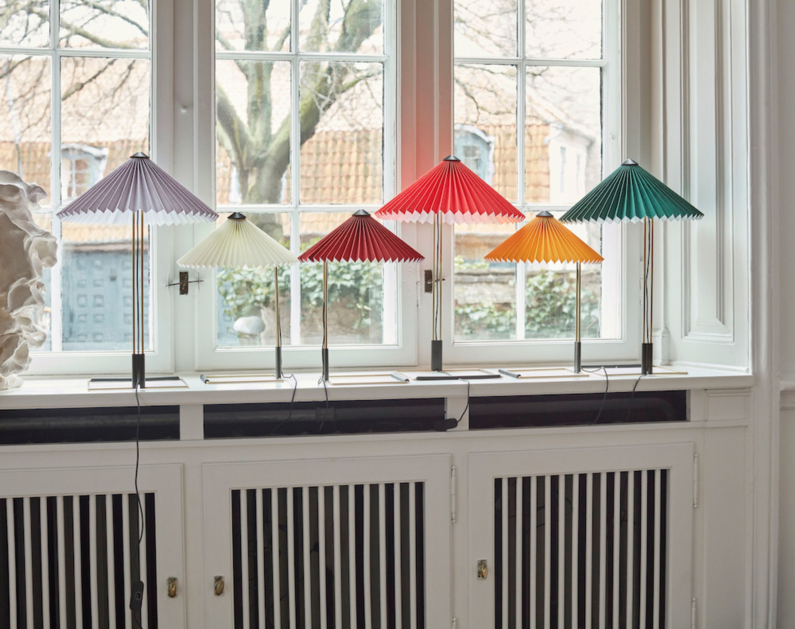 HAY - Table Lamp - MATIN Table Lamp / Small - Green / Polished Brass