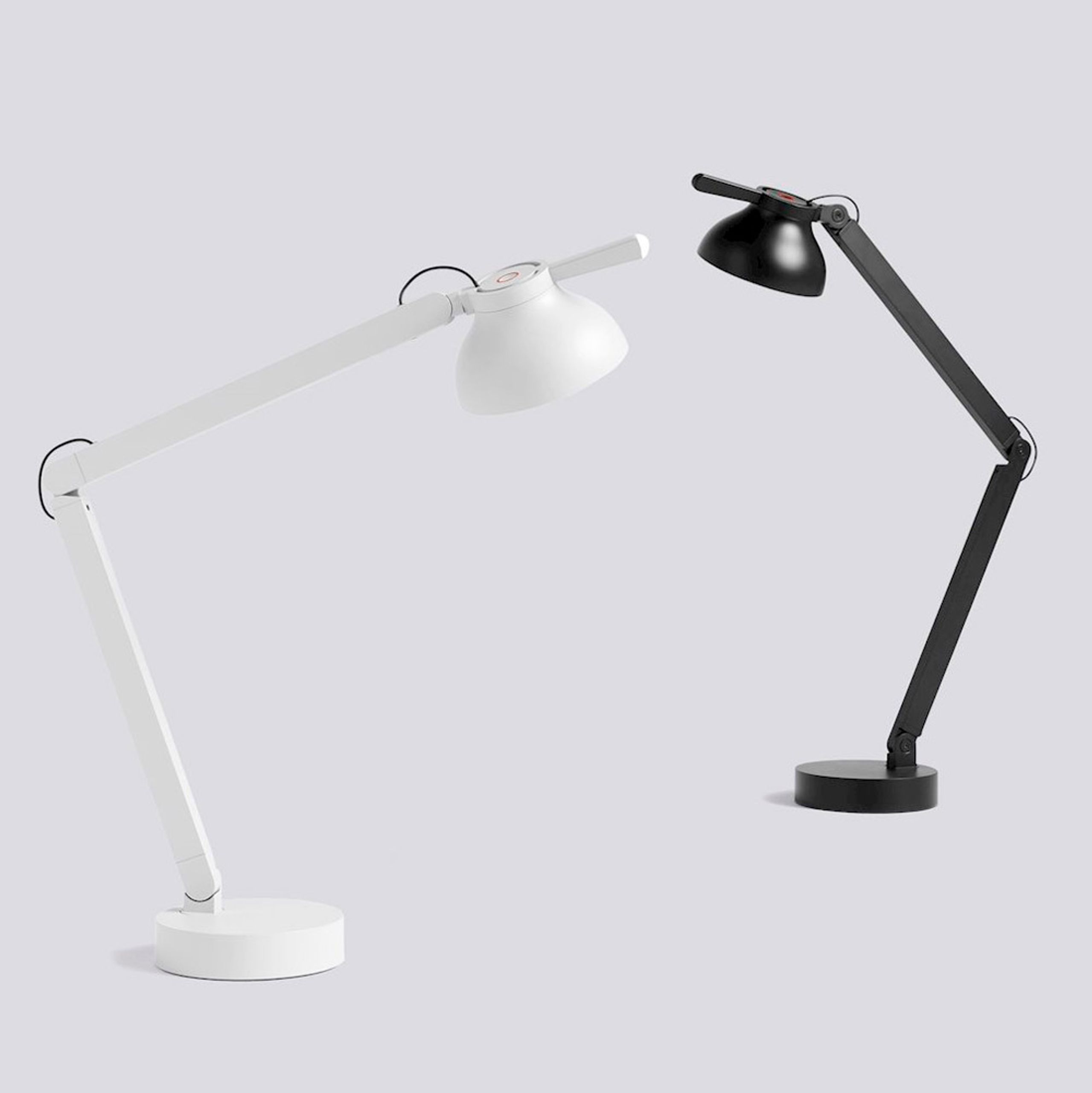 HAY - Bordlampe - PC Double Arm W. Table Base - Ash Grey