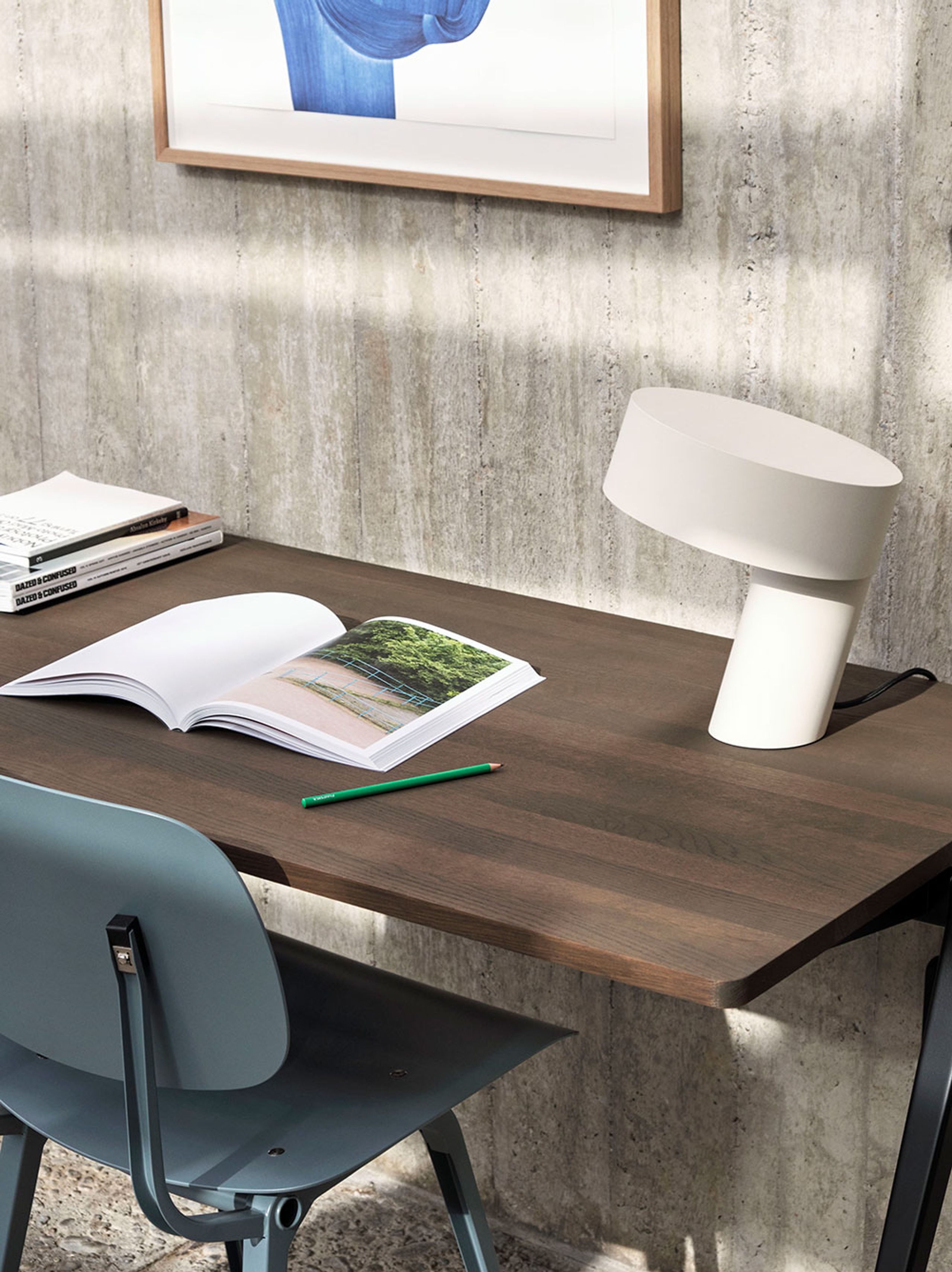 HAY - Lampe de table - Slant Table Lamp - Soft Black