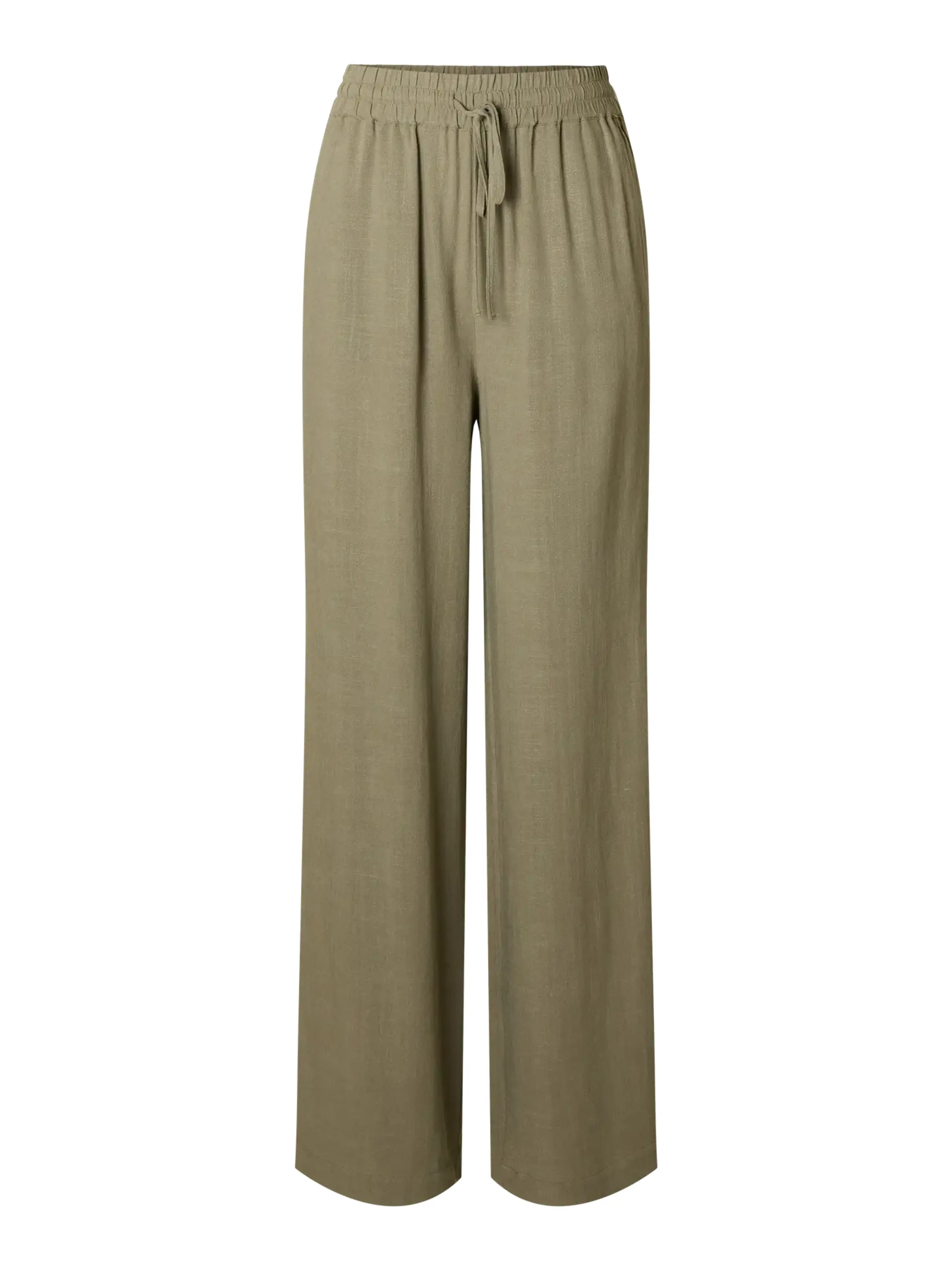 HAY - Pants - SLFViva-Gulia HW Long Sun Pant NOOS - Vetiver