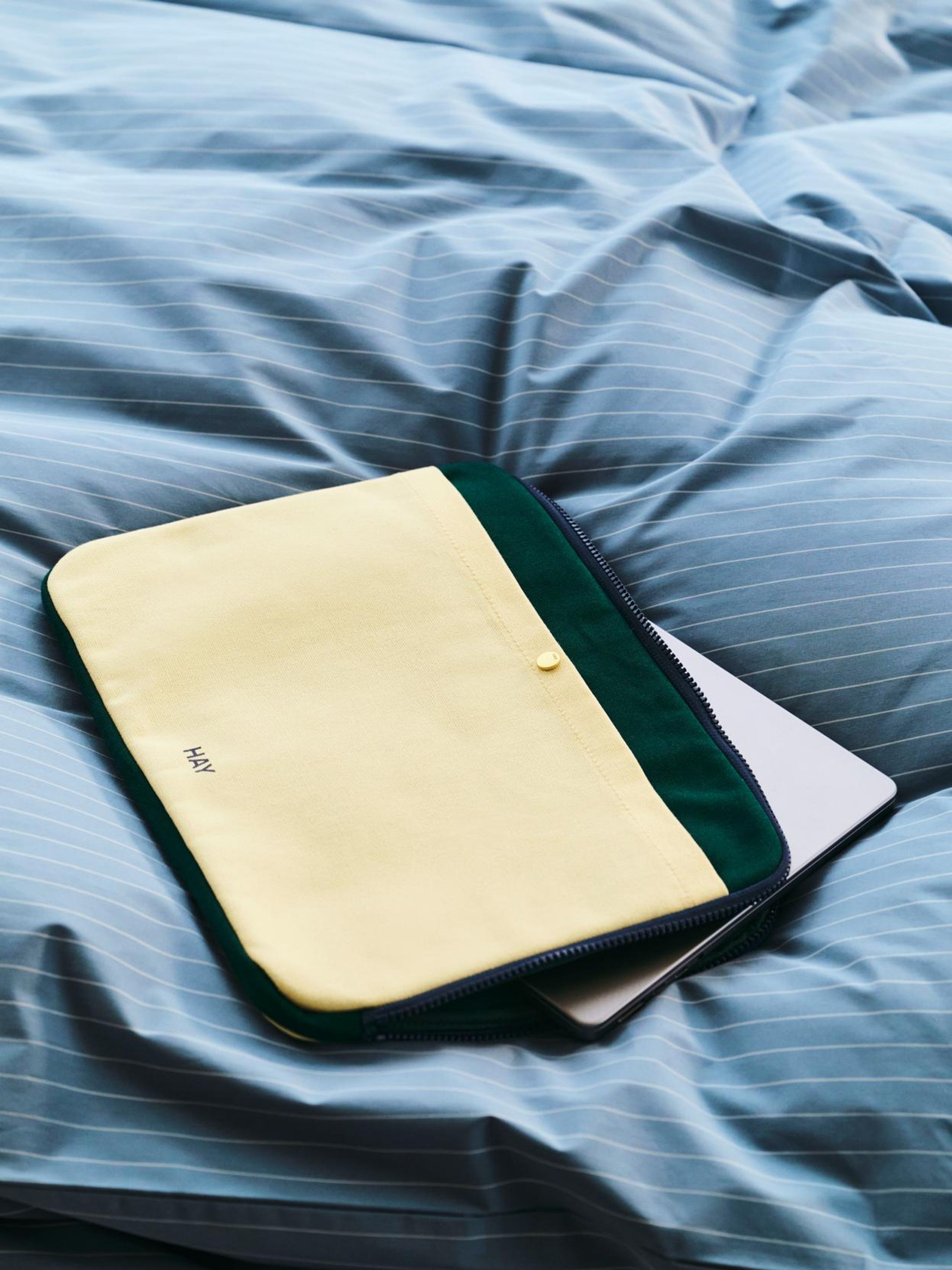 HAY - Computer Sleeve - Multi Laptop Cover - Soft Yellow Multi