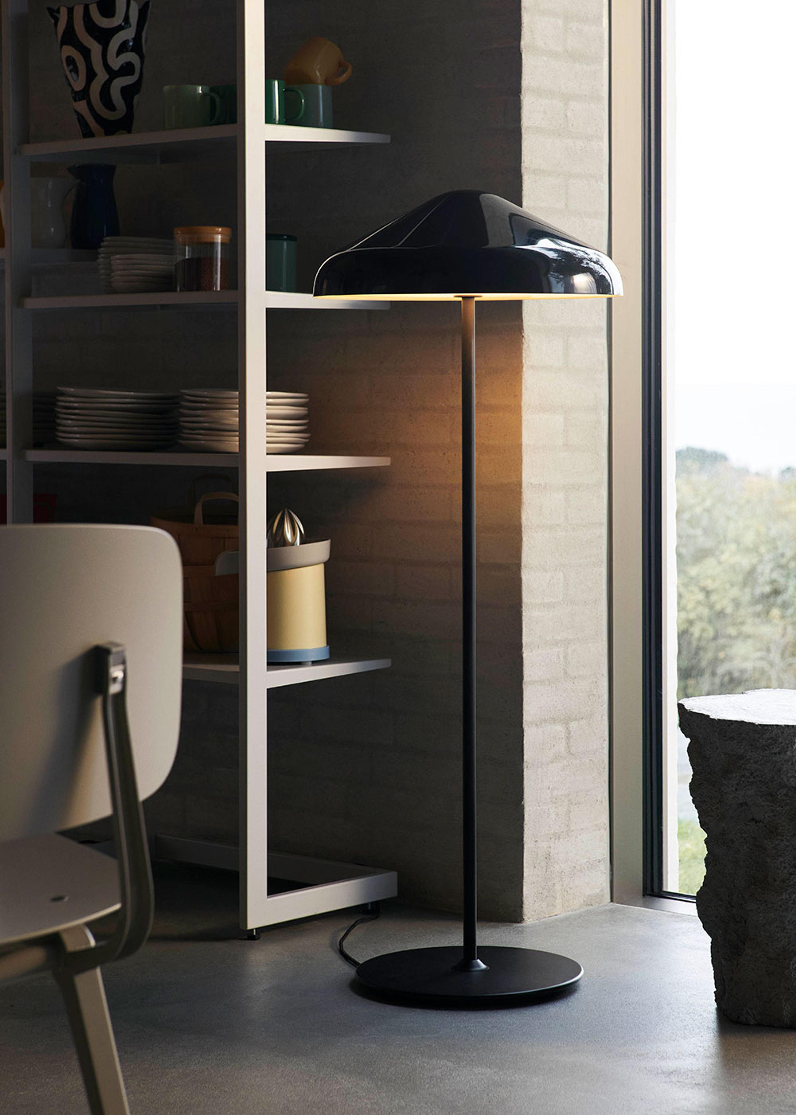 HAY - Gulvlampe - Pao Steel Floor Lamp - Cool Grey