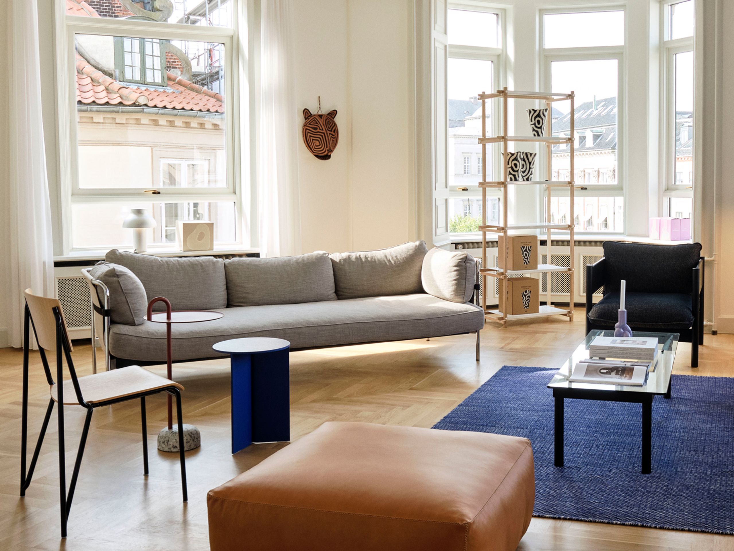 HAY - Gulvtæppe - Moiré Kelim - Grey