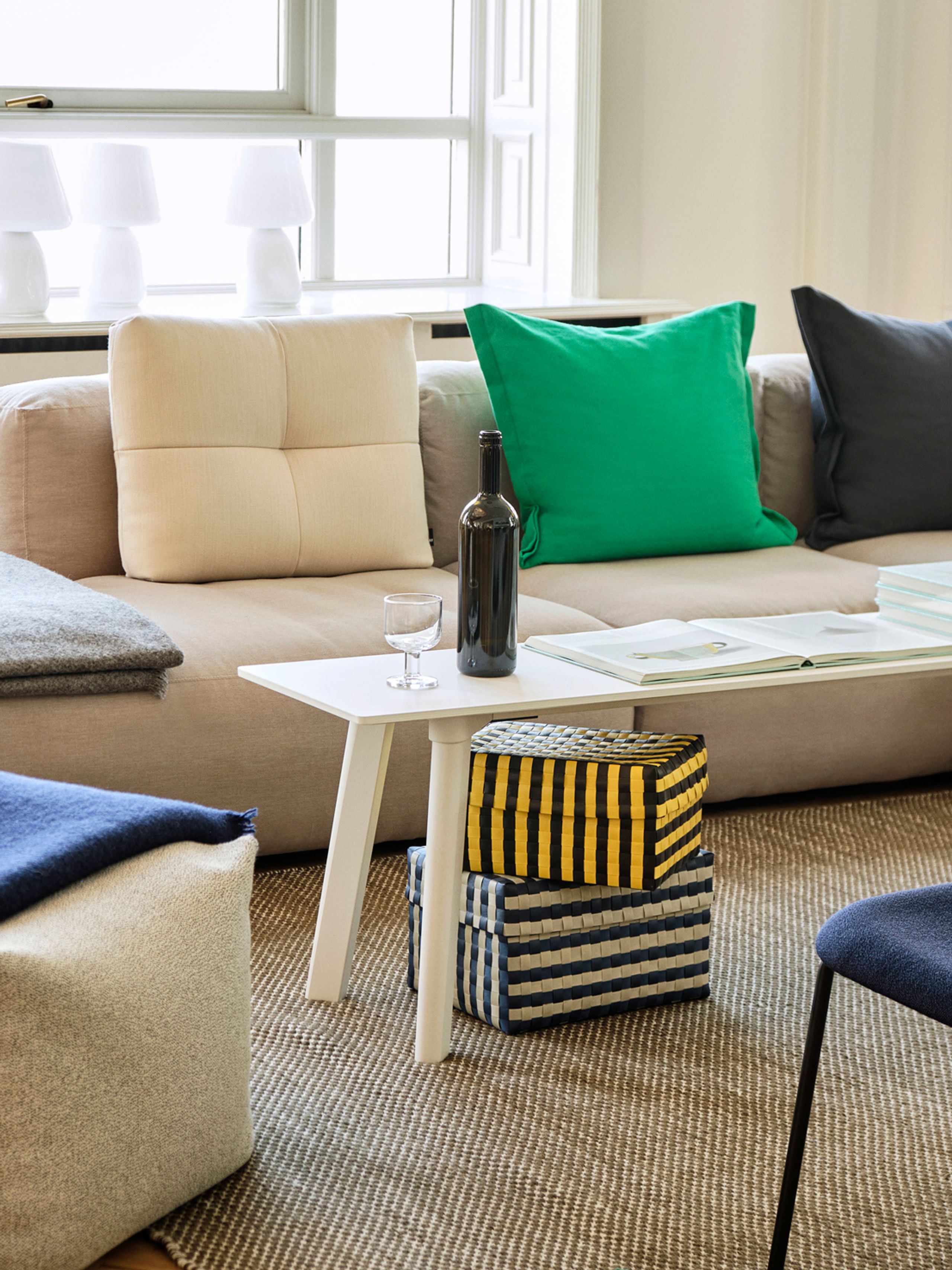 HAY - Gulvtæppe - Moiré Kelim - Grey