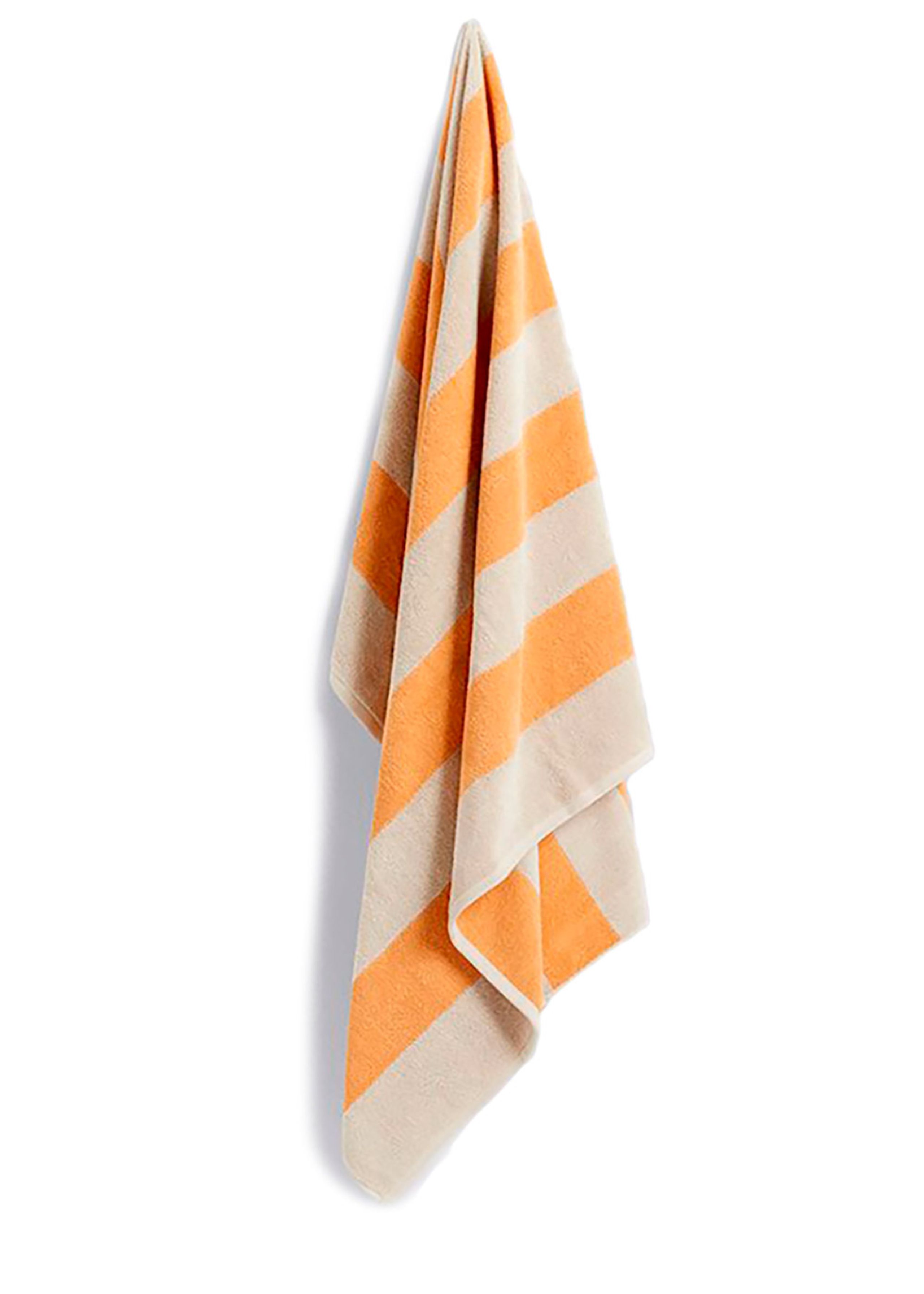 HAY - Håndklæde - Frotté Stripe Bath Sheet - Warm Yellow