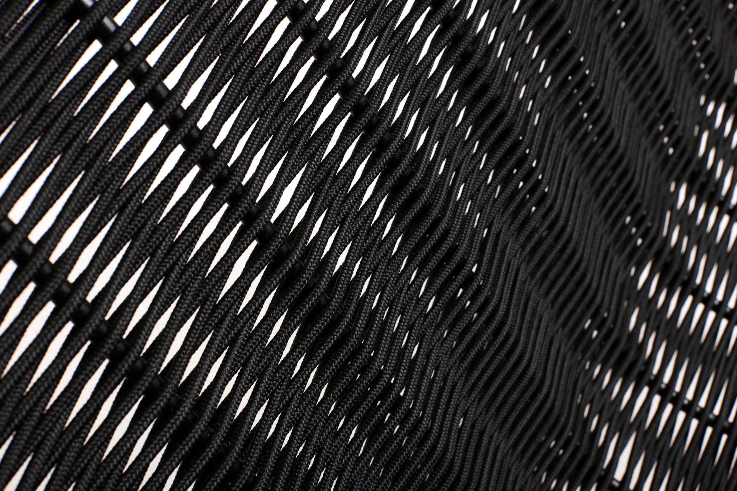 HAY - Gartenbank - Palissade Cord Dining Bench With Armrest - Anthracite