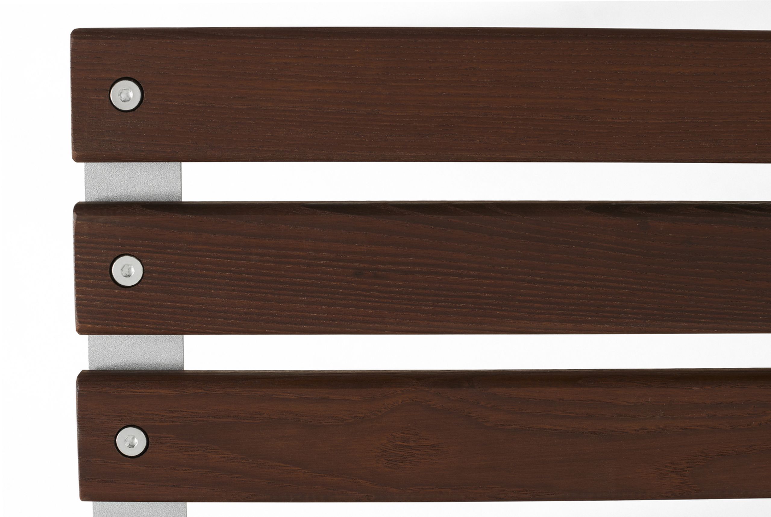 HAY - Banc de jardin - Traverse Bench 114 - Heat Treated Oiled Ash / Aluminium