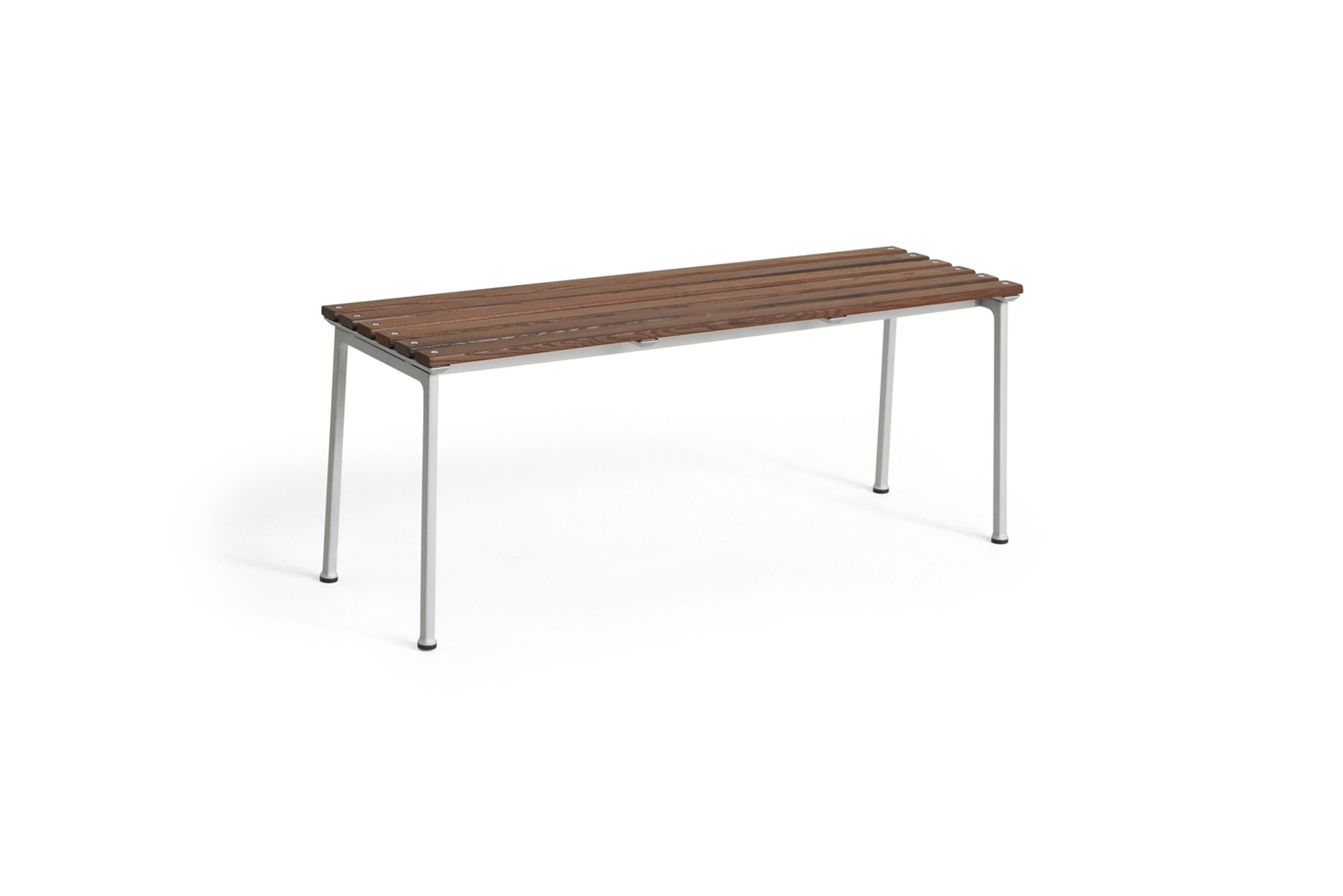 HAY - Banc de jardin - Traverse Bench 114 - Heat Treated Oiled Ash / Aluminium