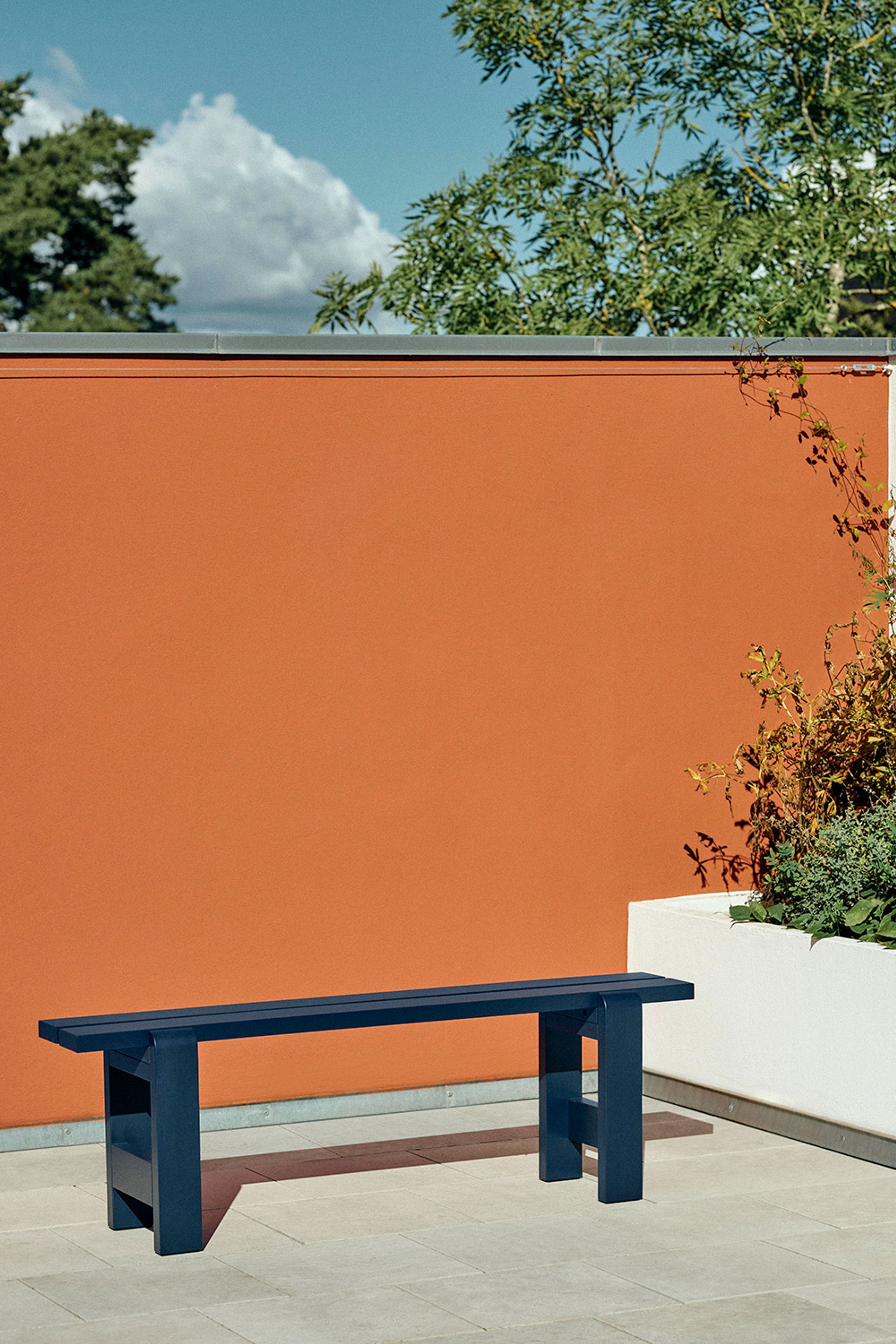 HAY - Garden bench - Weekday Bench - Steel Blue