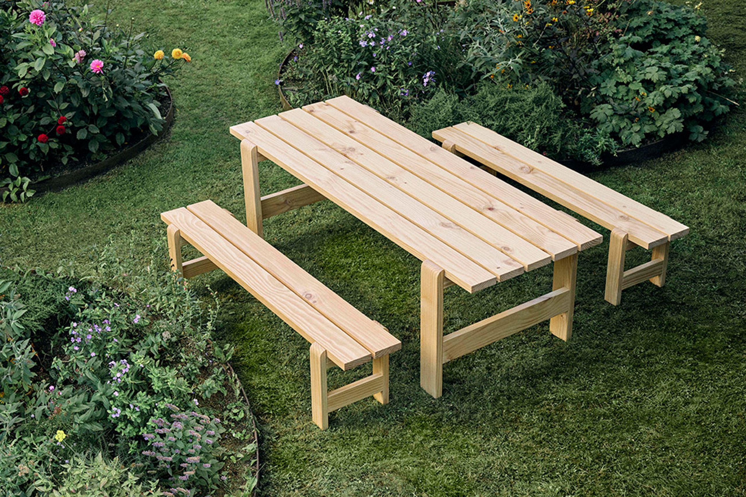 HAY - Garden bench - Weekday Bench - Steel Blue