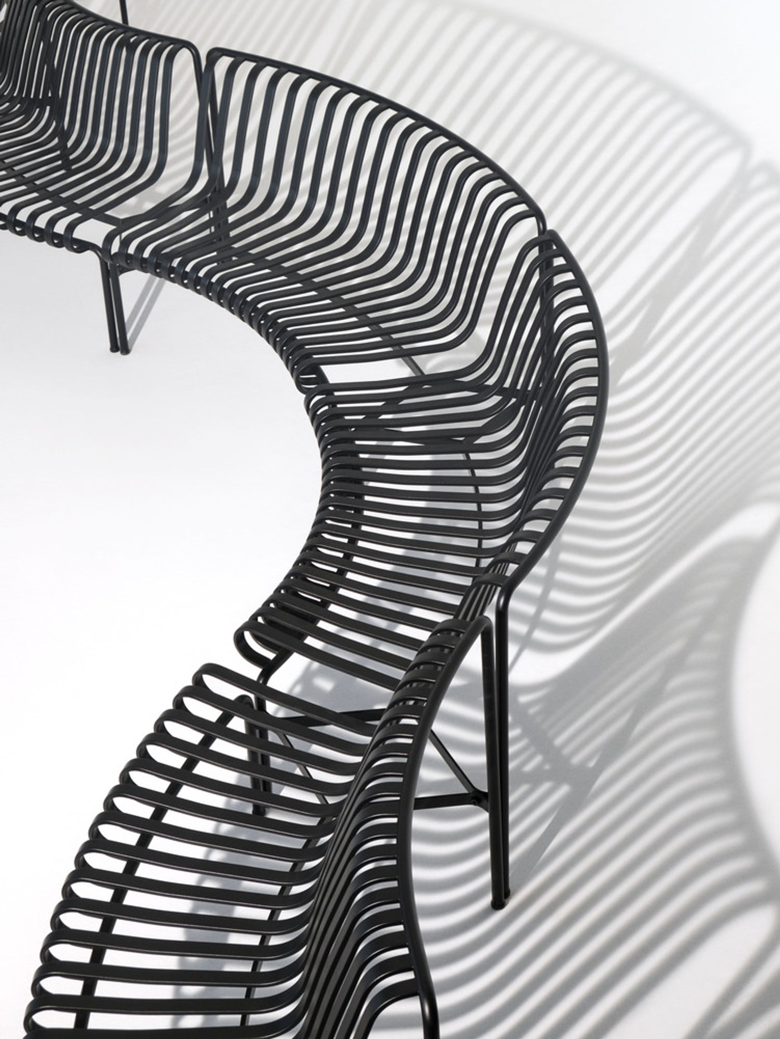 HAY - Havebænk - Palissade park dining bench -out- add-on - Cream White