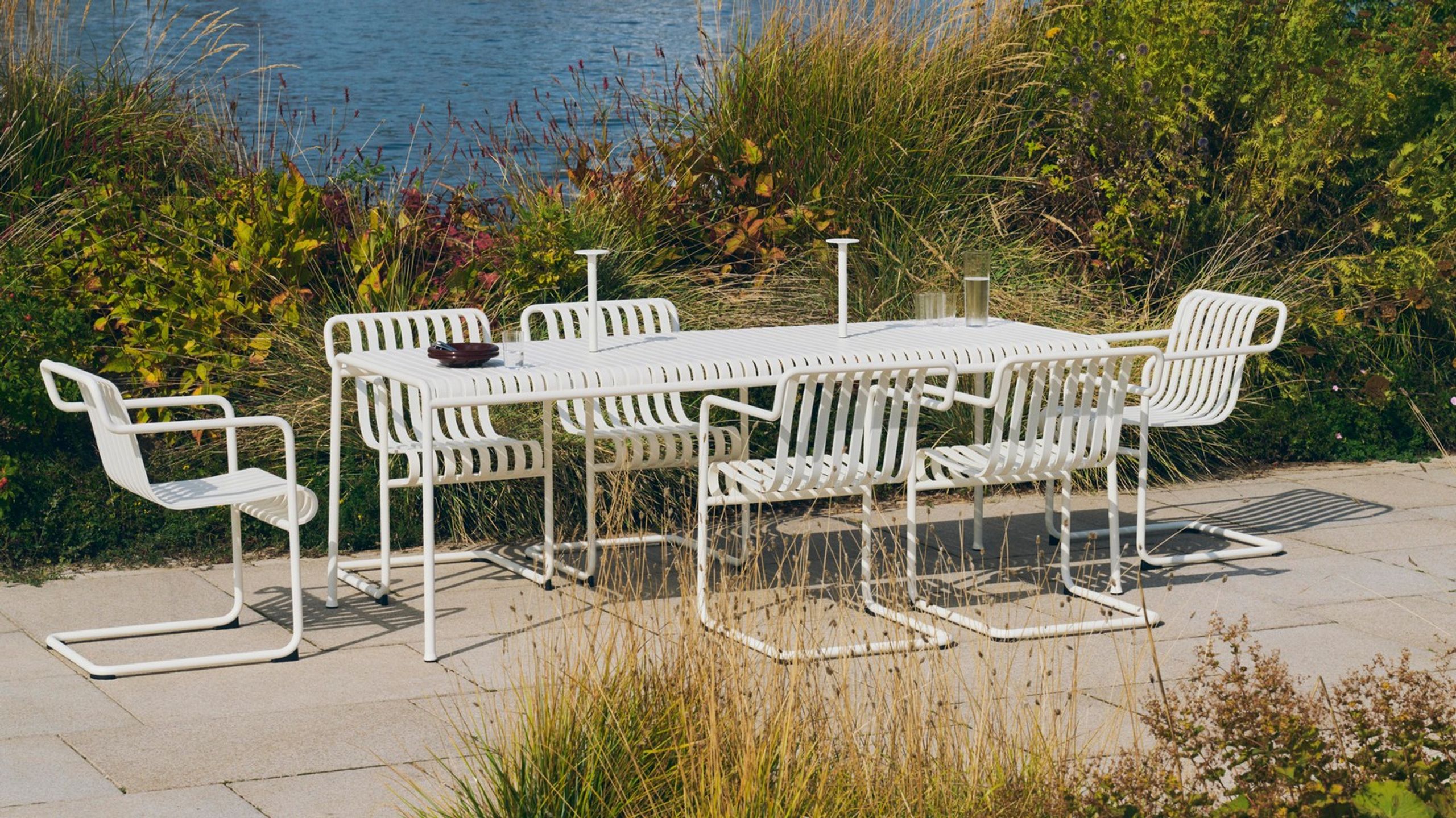 HAY - Mesa de jardín - PALISSADE / Table - X-Large - Cream White