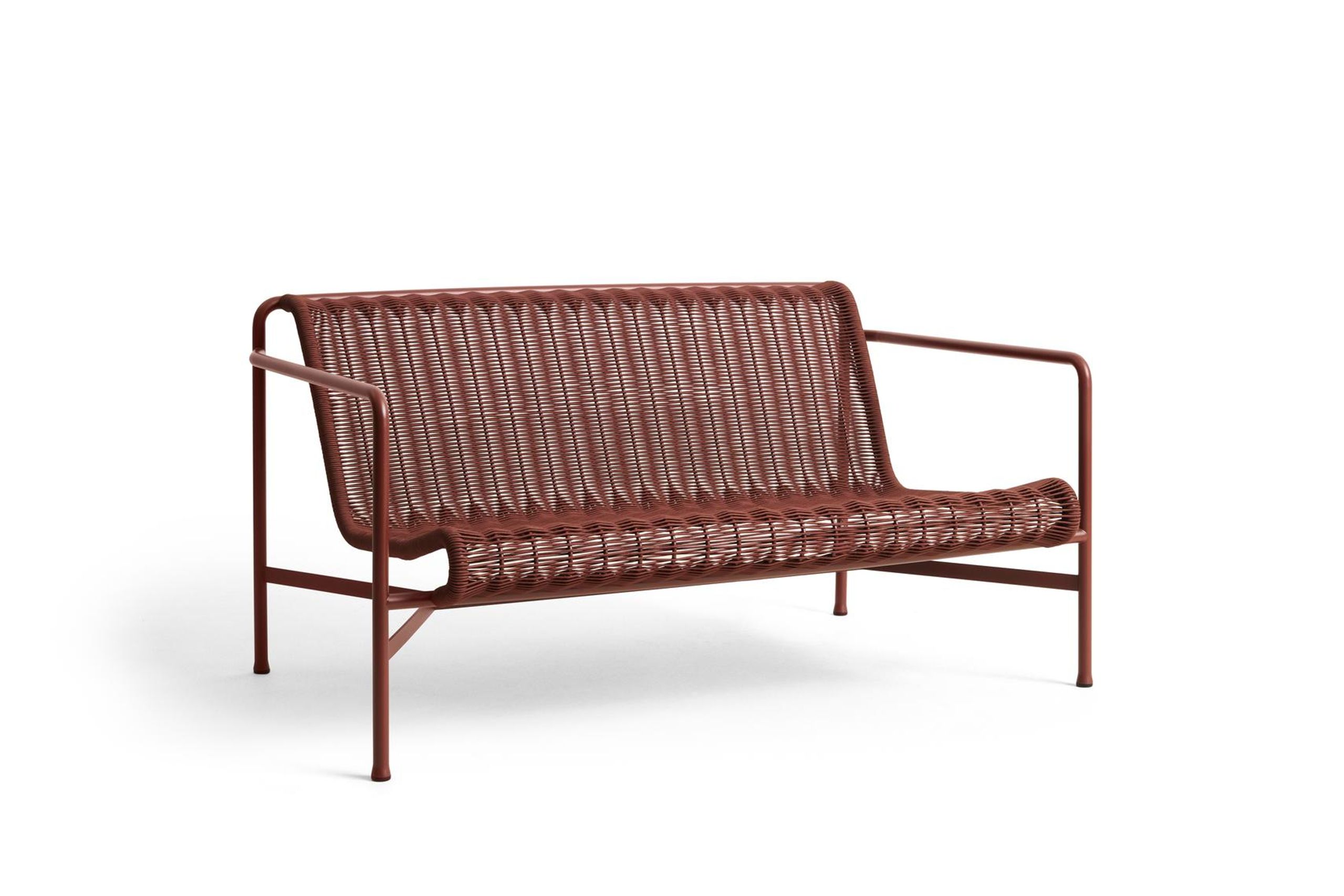 HAY - Gartensofa - Palissade Cord Lounge Sofa - Iron Red